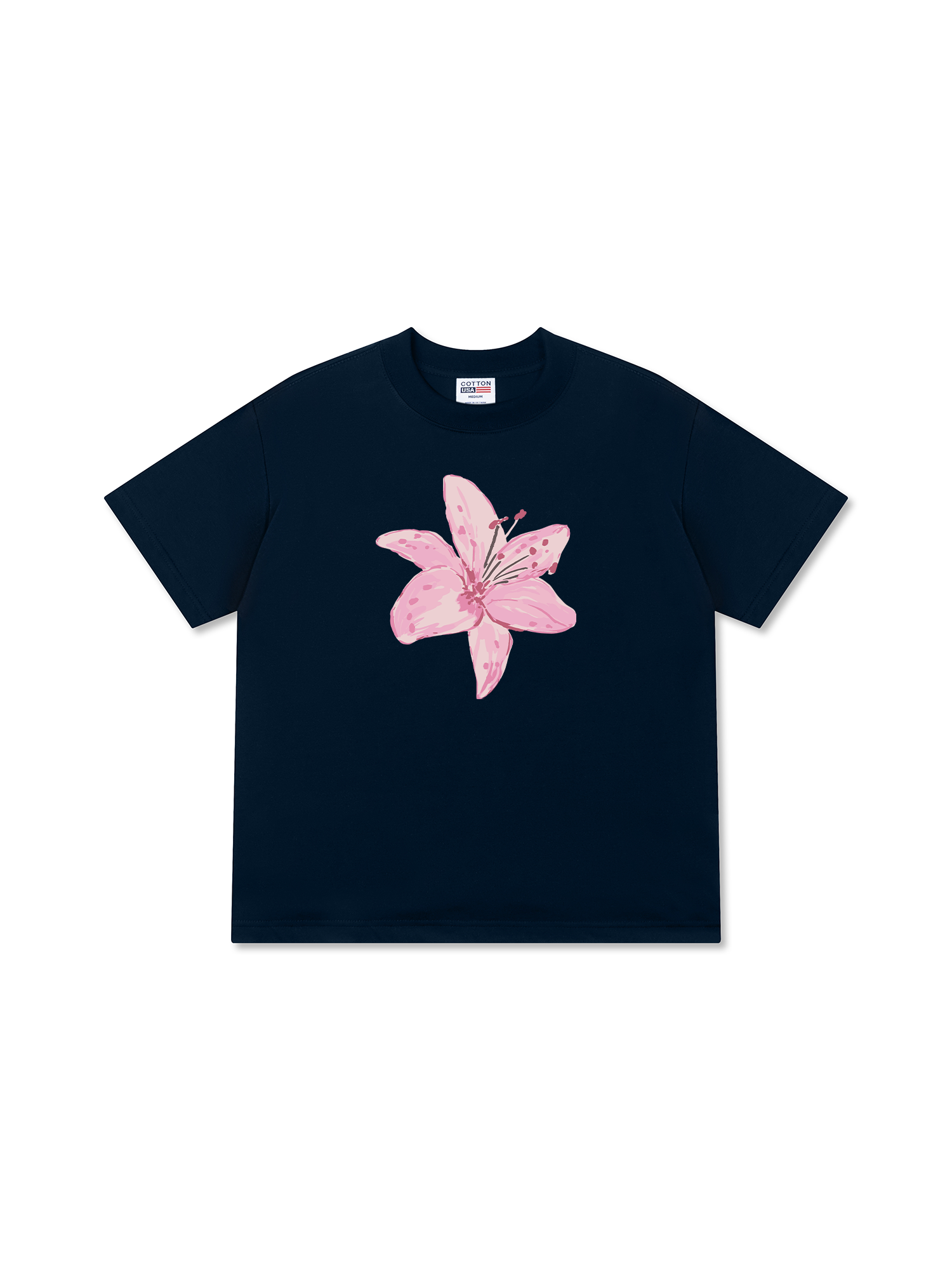 Áo Thun Relaxed Fit Pink Lily