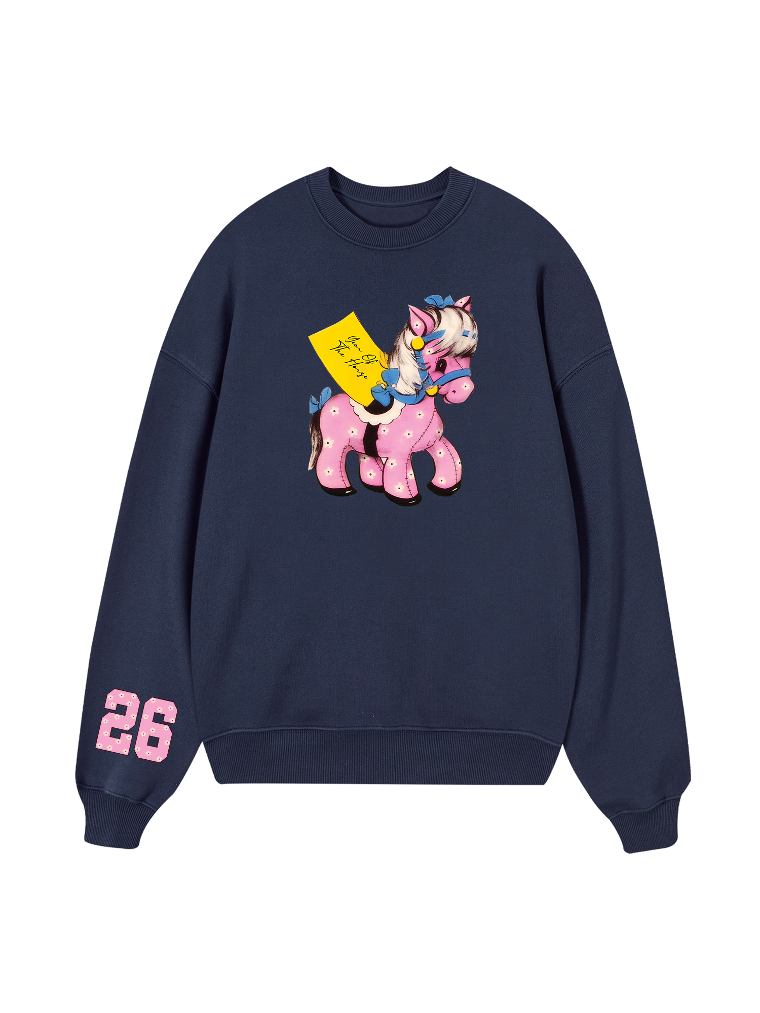 Pink Flower Year Of Horse Sweater