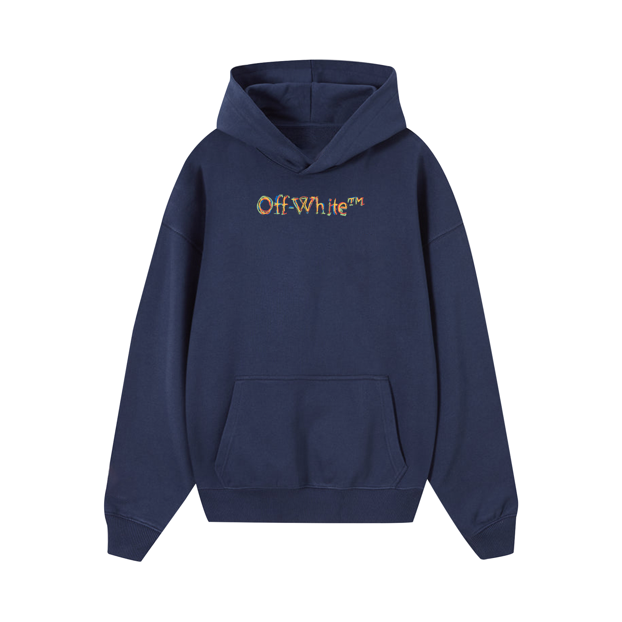 Off White Logo Sketch Crewneck Hoodie