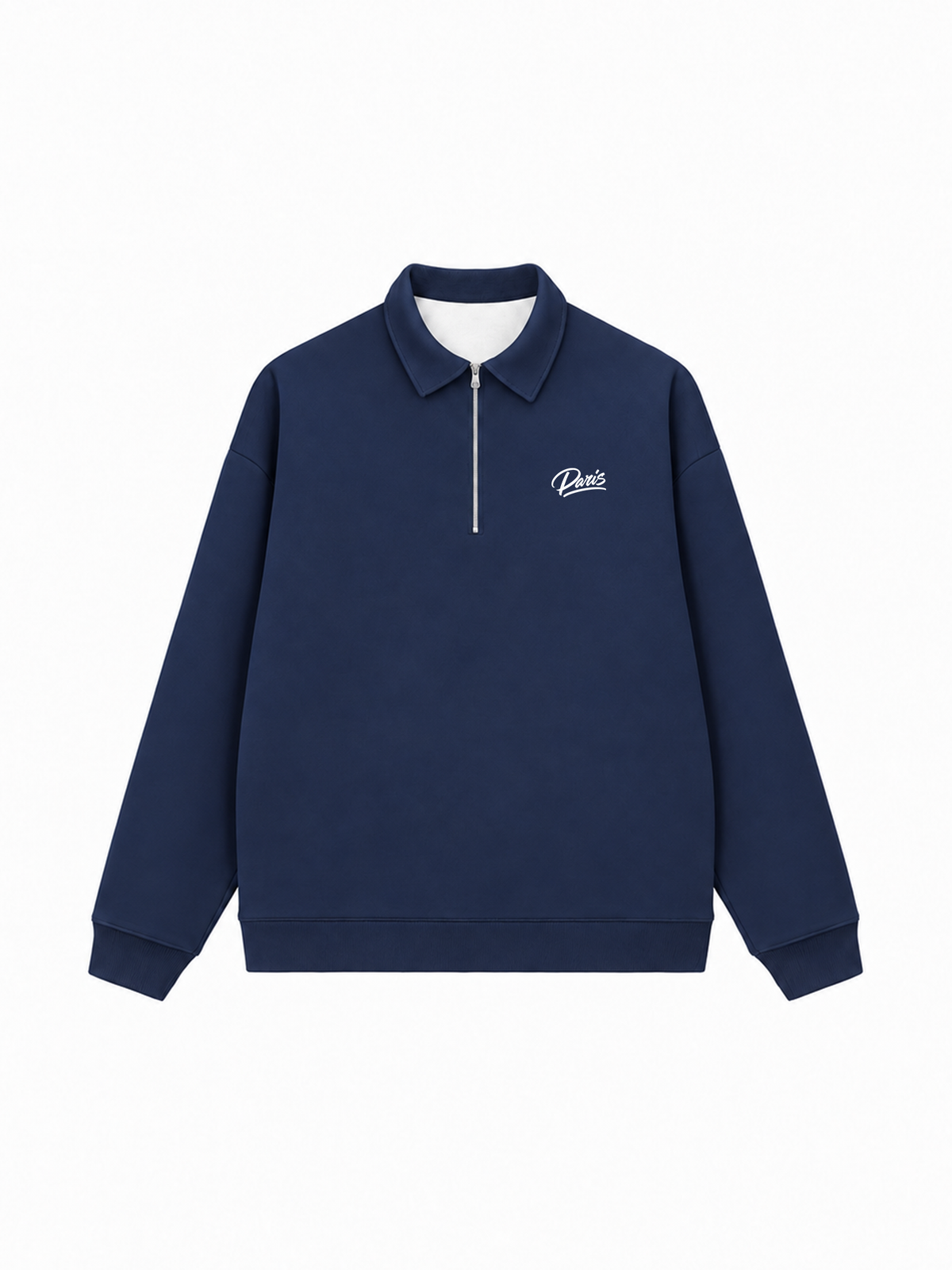 Áo Sweater Polo Nỉ Hai Da Paris Basic Logo