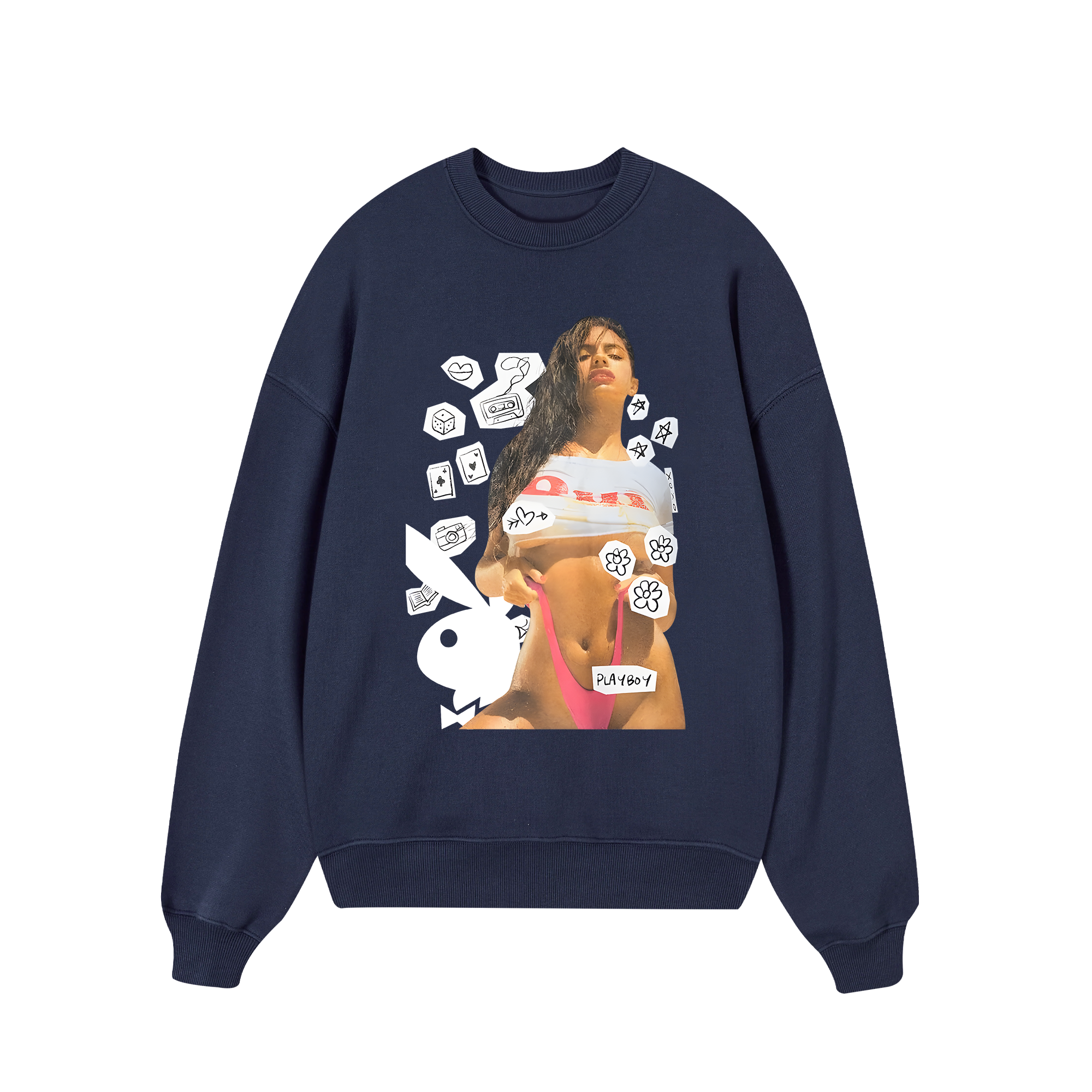 Play Boy Doodles Girl Sweater