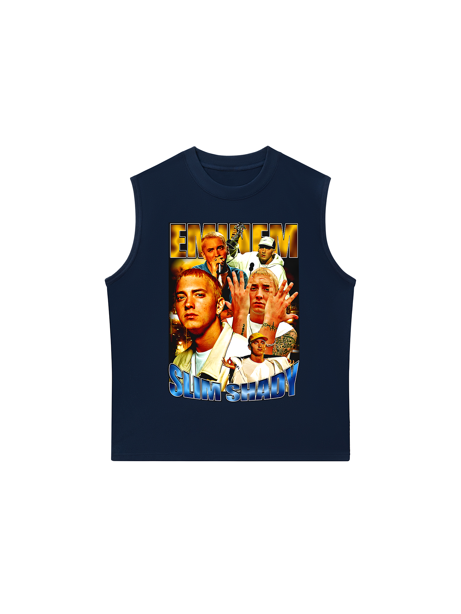 Áo Ba Lỗ Relaxed Fit Rapper Eminem Vintage Style Essential