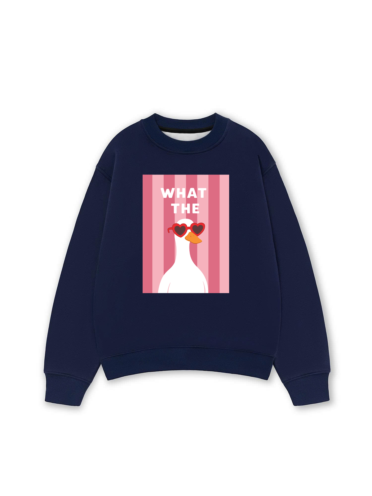 Áo Sweater Nỉ Hai Da Farm What The Duck Striped