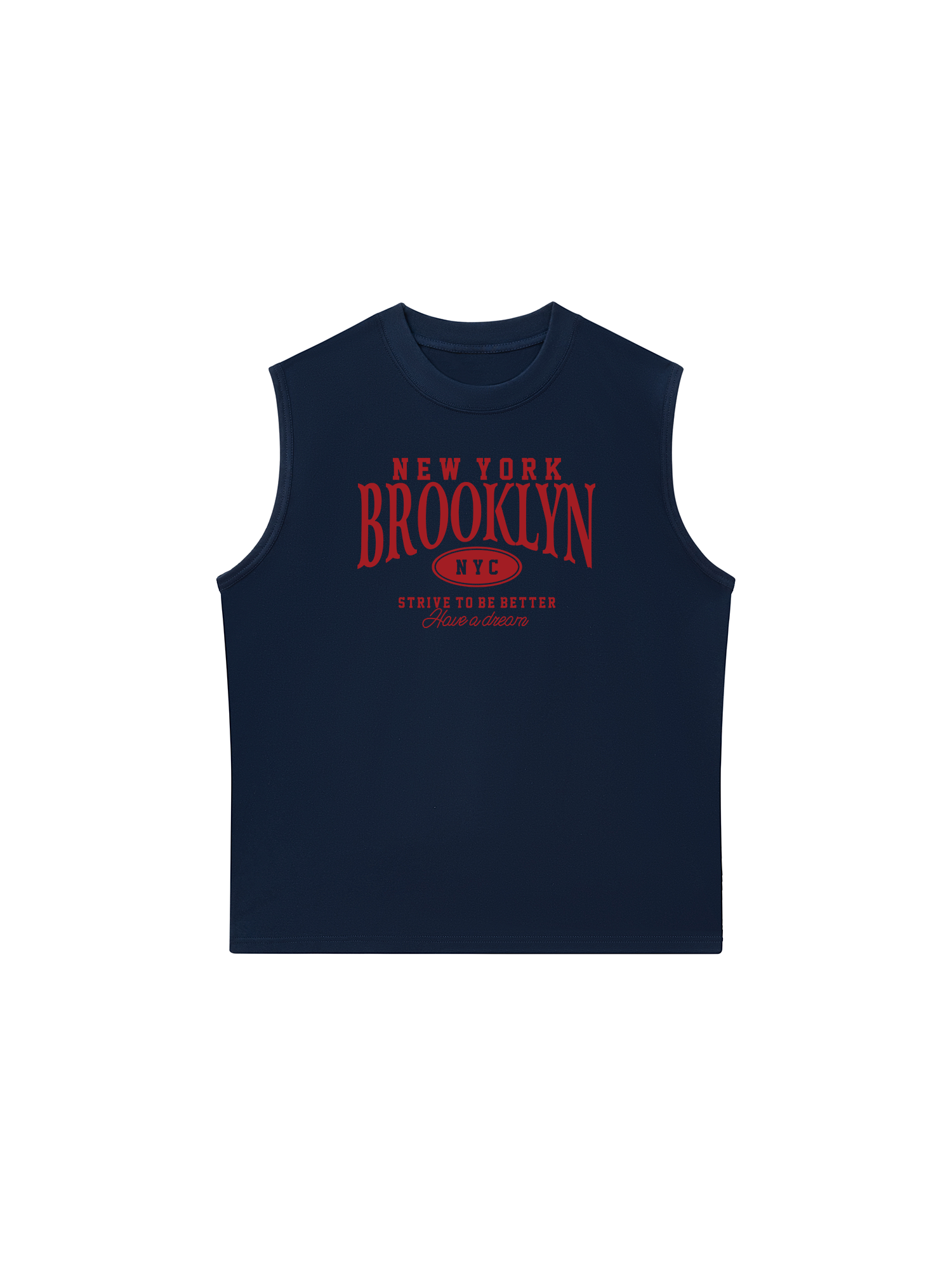 Áo Ba Lỗ Relaxed Fit New York Brooklyn