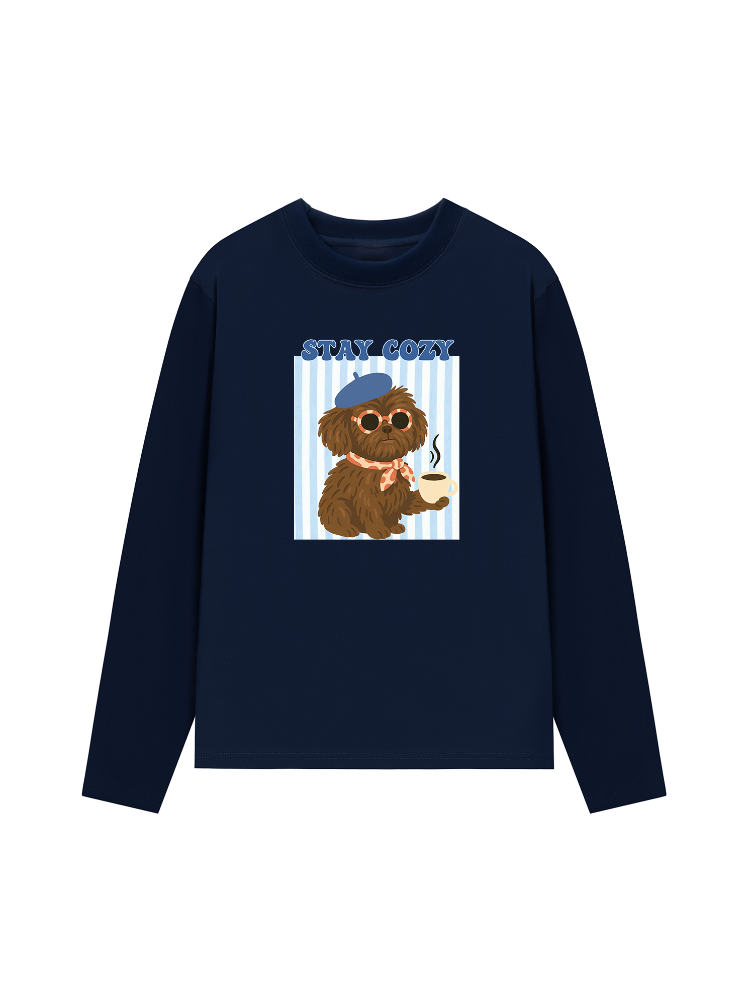 Áo Thun Dài Tay Stay Cozy Cute Puppy