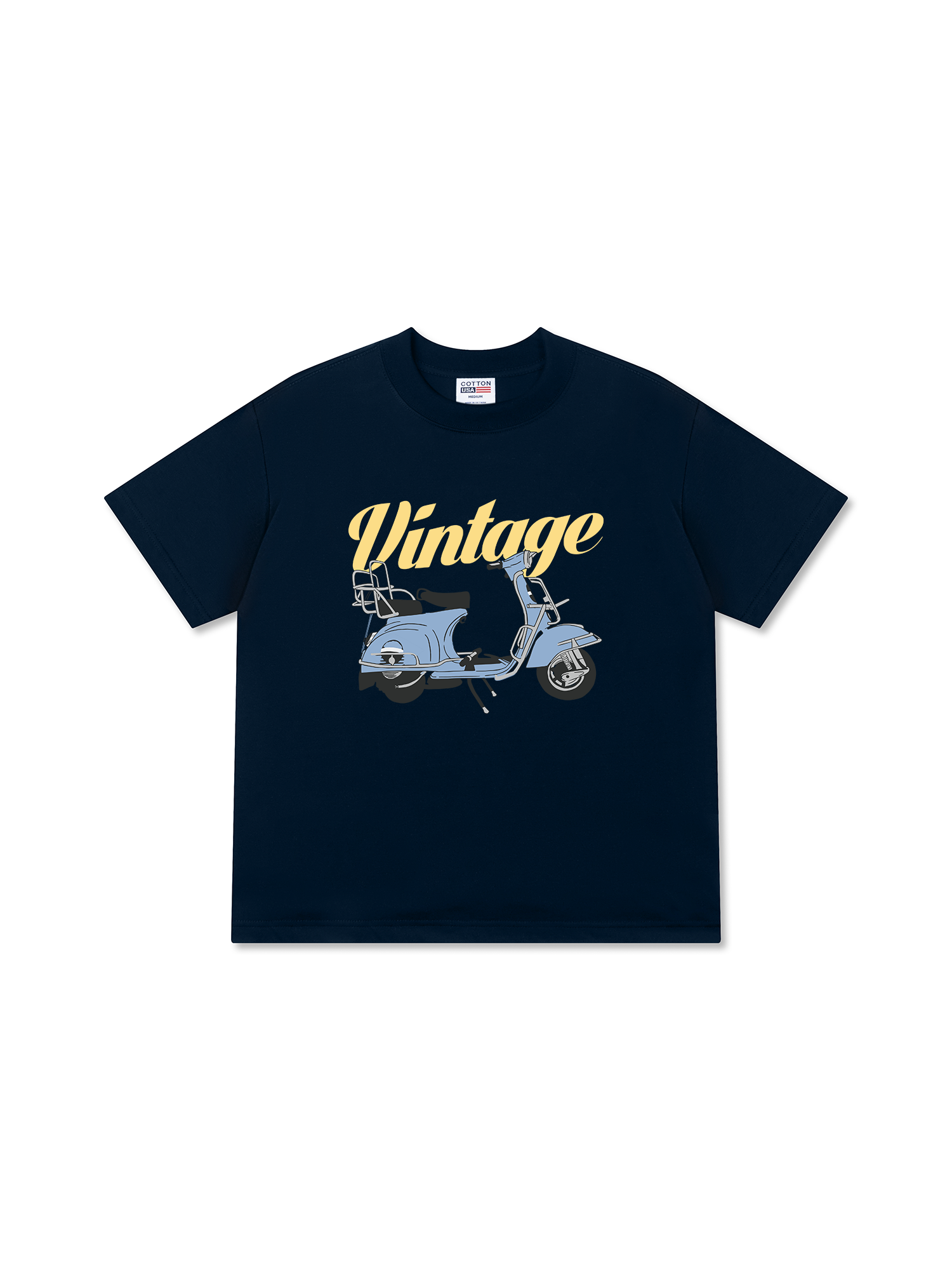 Áo Thun Relaxed Fit Motorbike Vintage Vespa