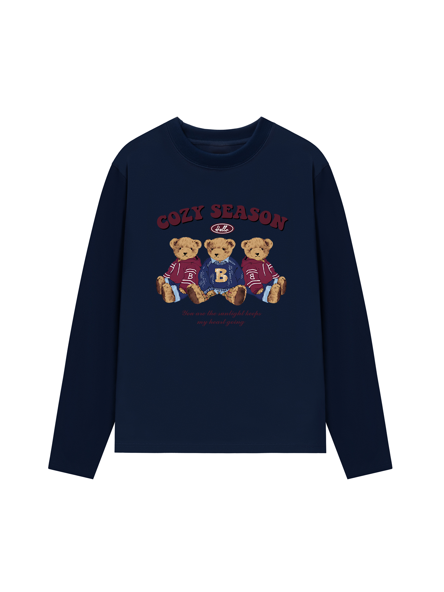 Áo Thun Dài Tay Cozy Season Three Bear