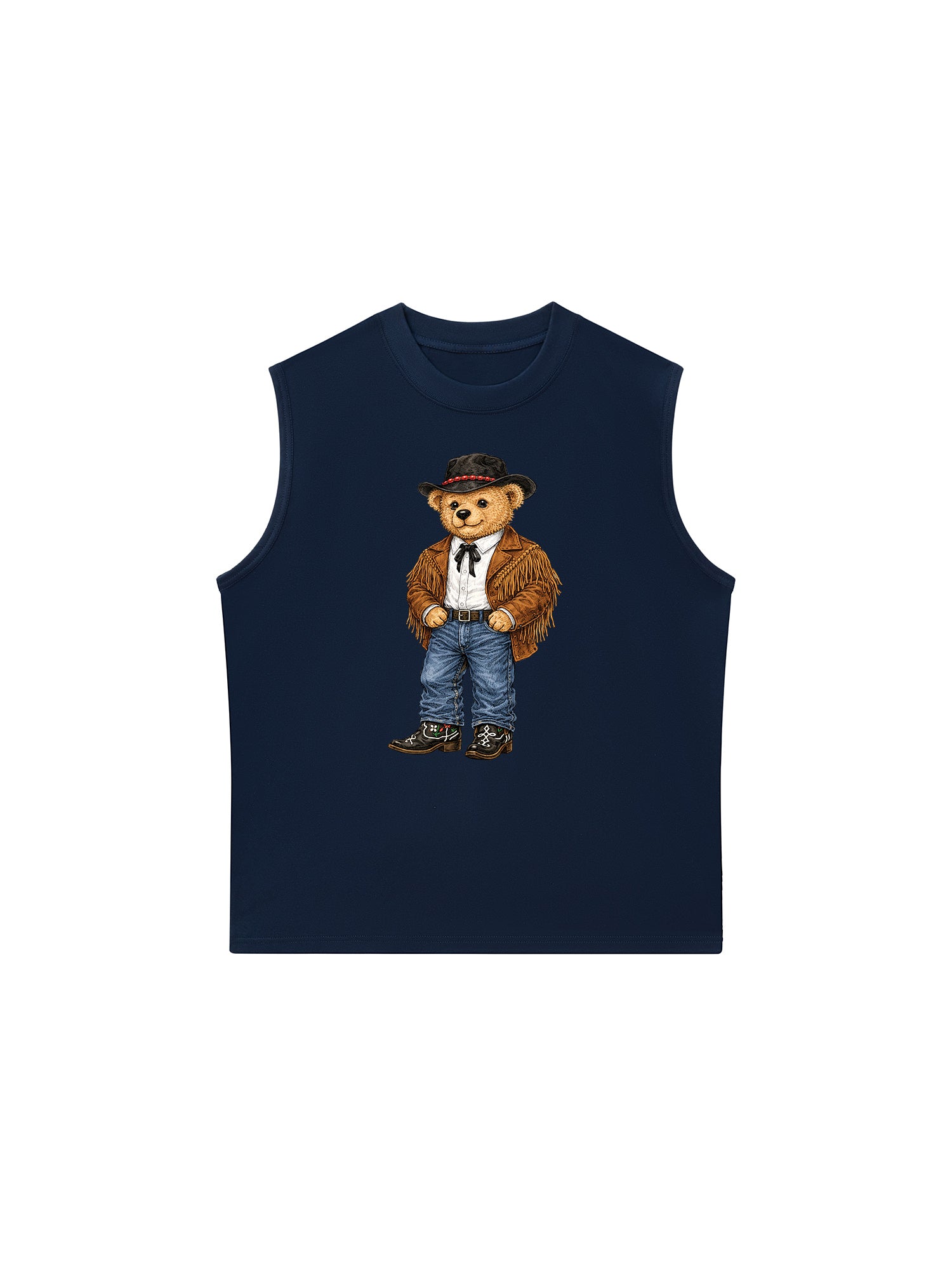 Áo Ba Lỗ Relaxed Fit Cowhide Bear
