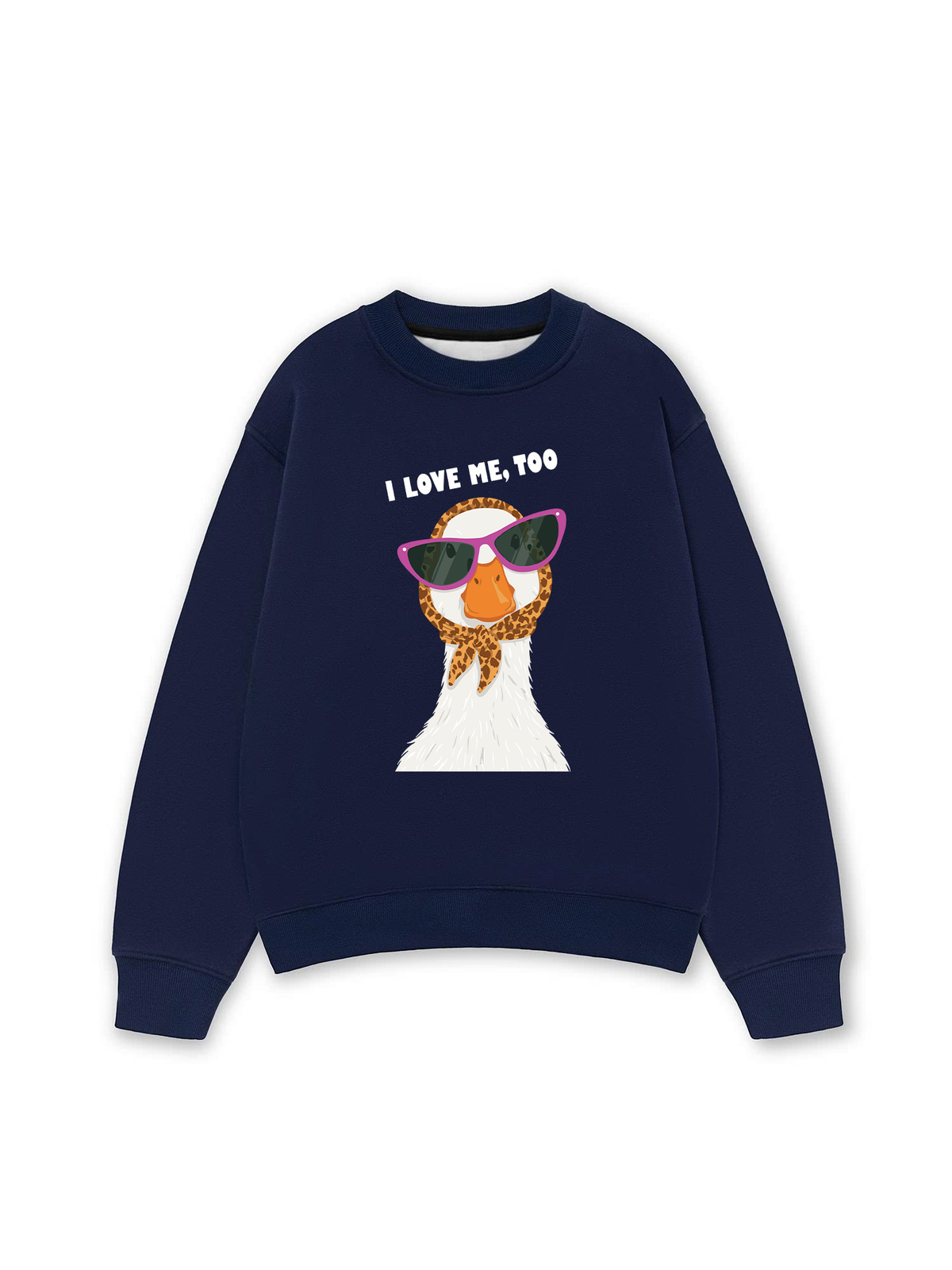 Áo Sweater Nỉ Hai Da Farm Lady Duck I Love Me Too