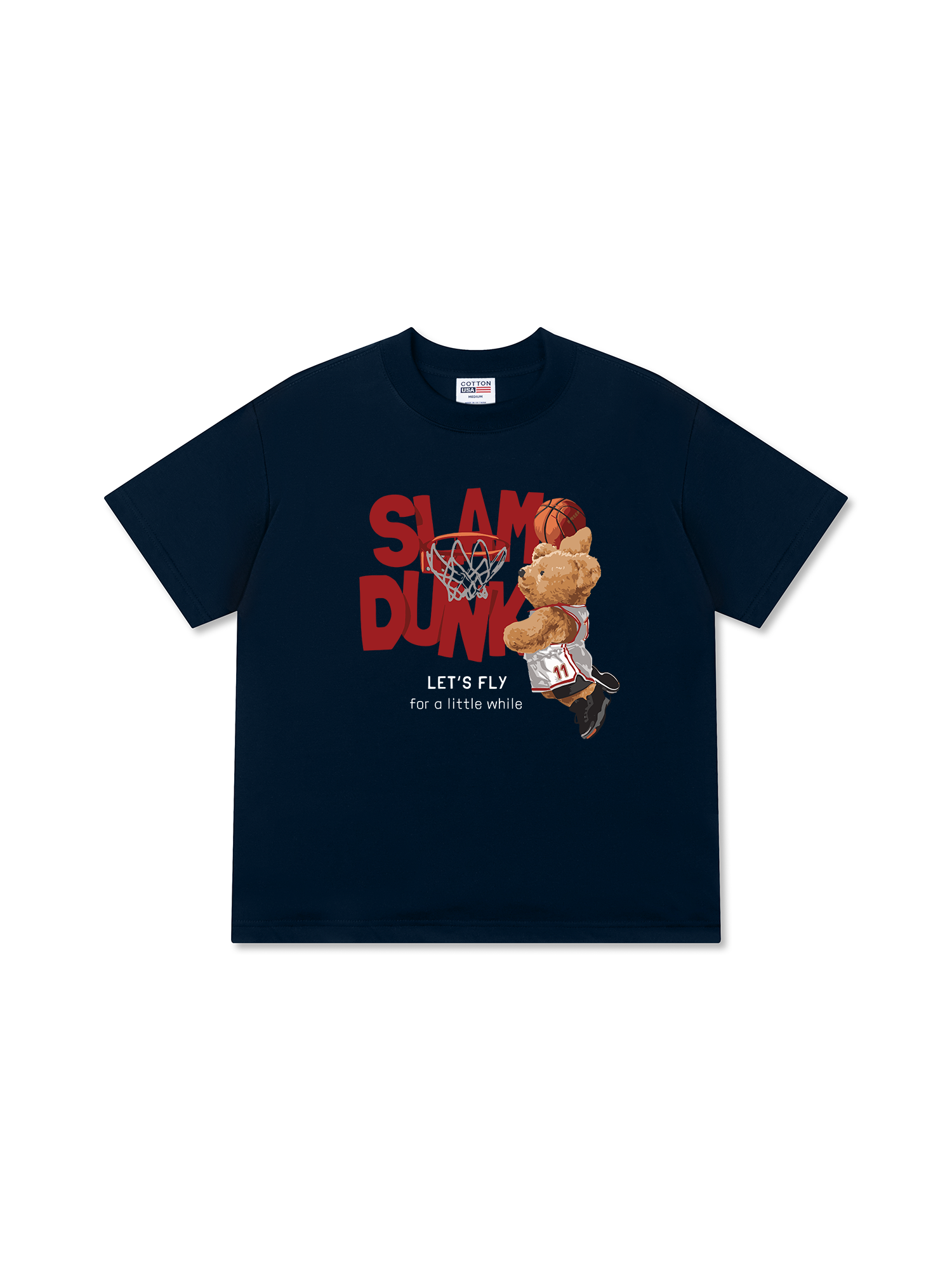 Áo Thun Relaxed Fit  Basketball Slam Dunk