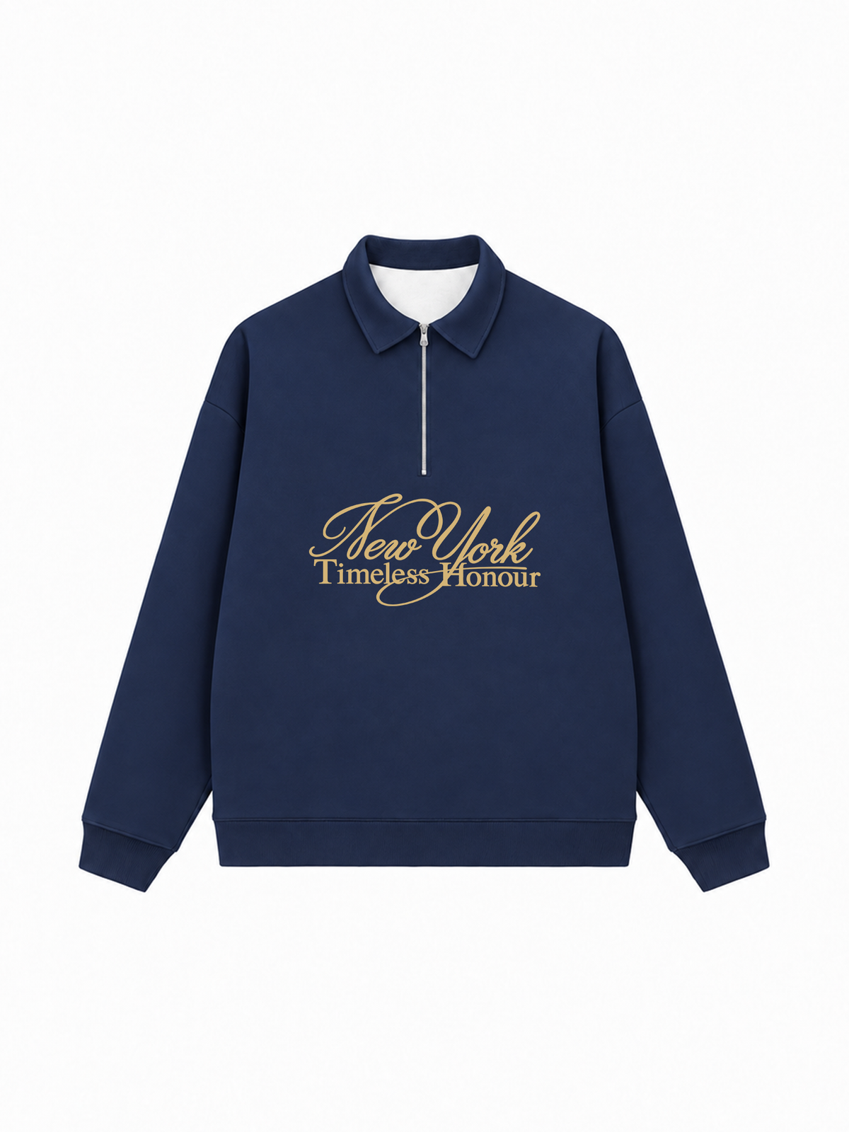 Áo Sweater Polo Nỉ Hai Da  New York Timeless Honour