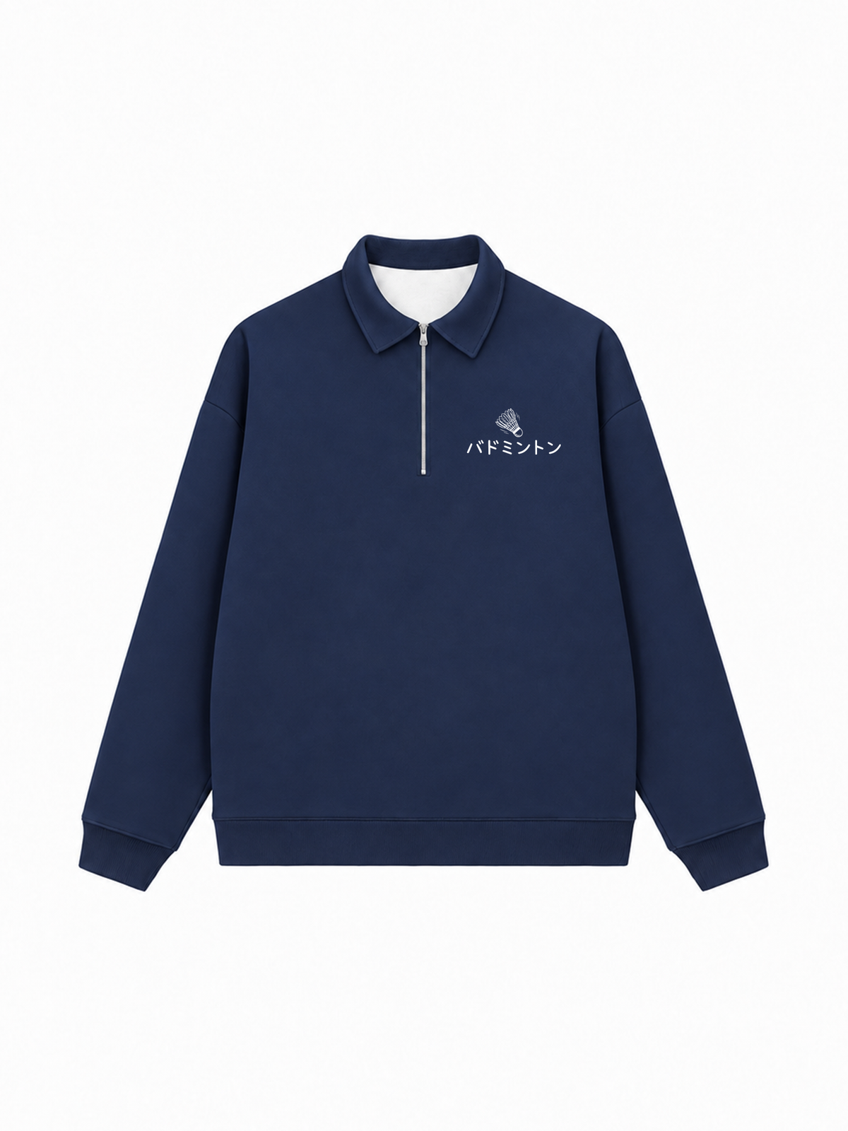 Áo Sweater Polo Nỉ Hai Da Badminton Tokyo