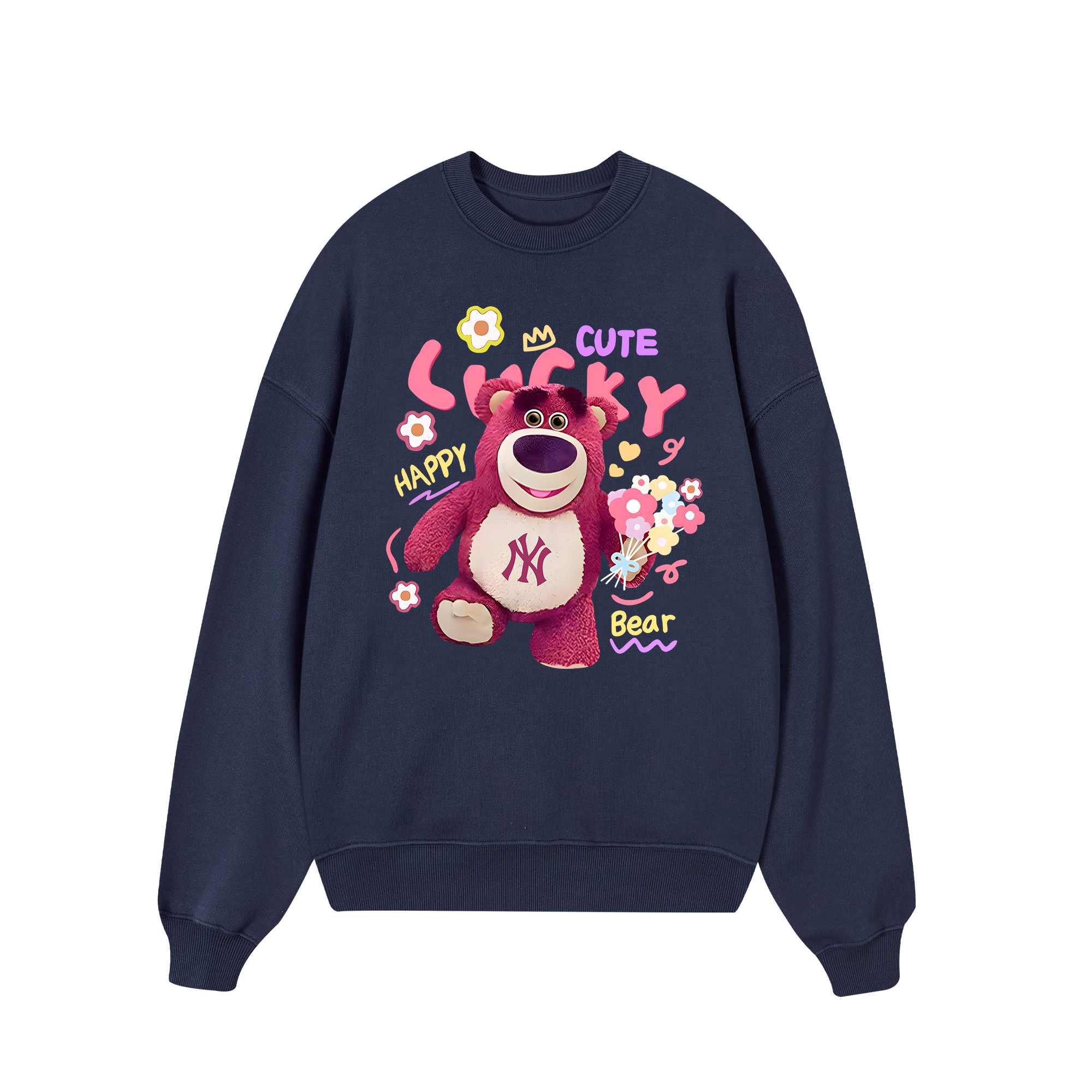 MLB Floral Pink Bear Toy Story Sweater