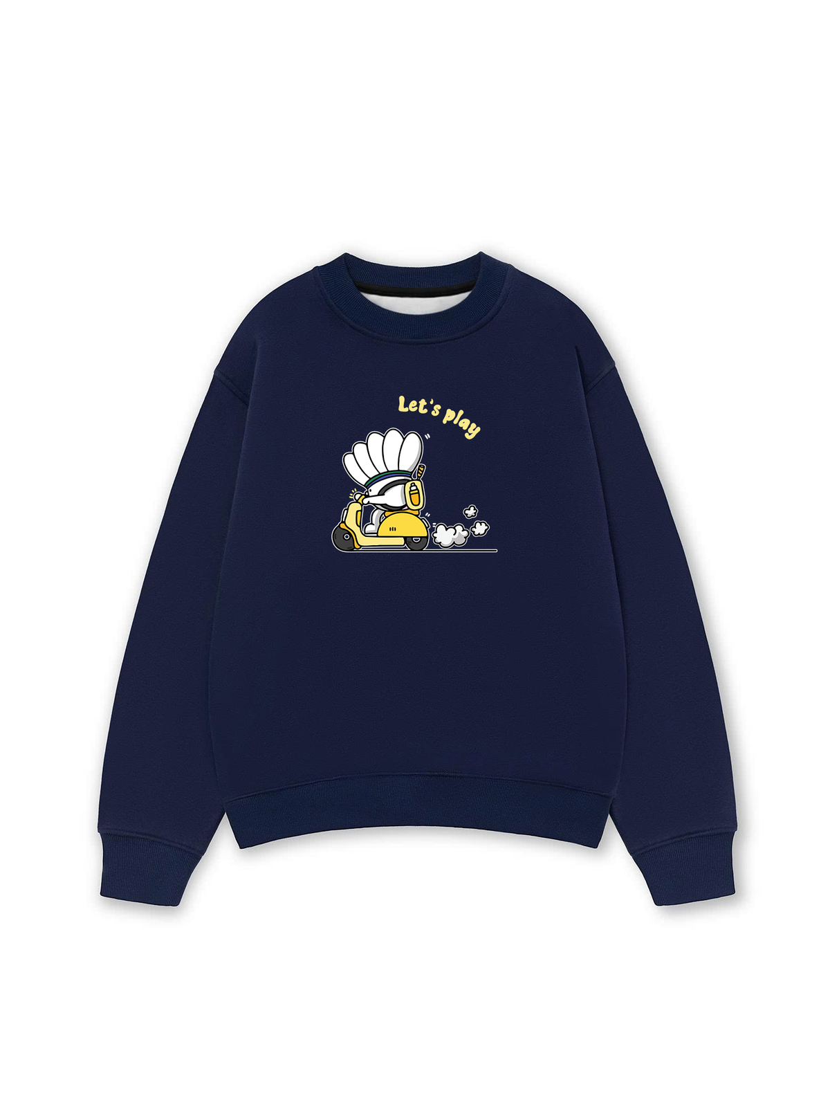 Áo Sweater Nỉ Hai Da Badminton Let's Play