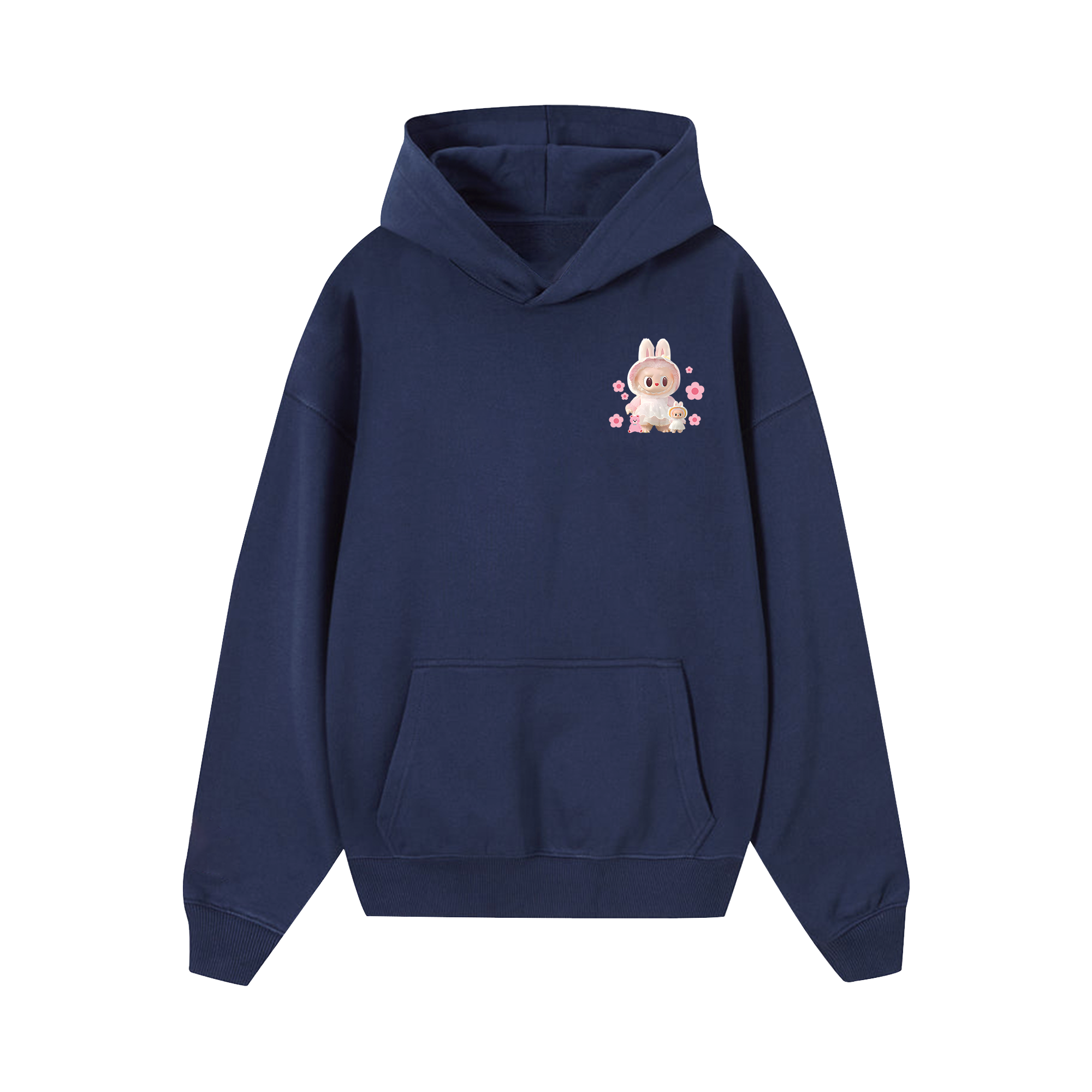 Labubu Cute Pink Flower Hoodie