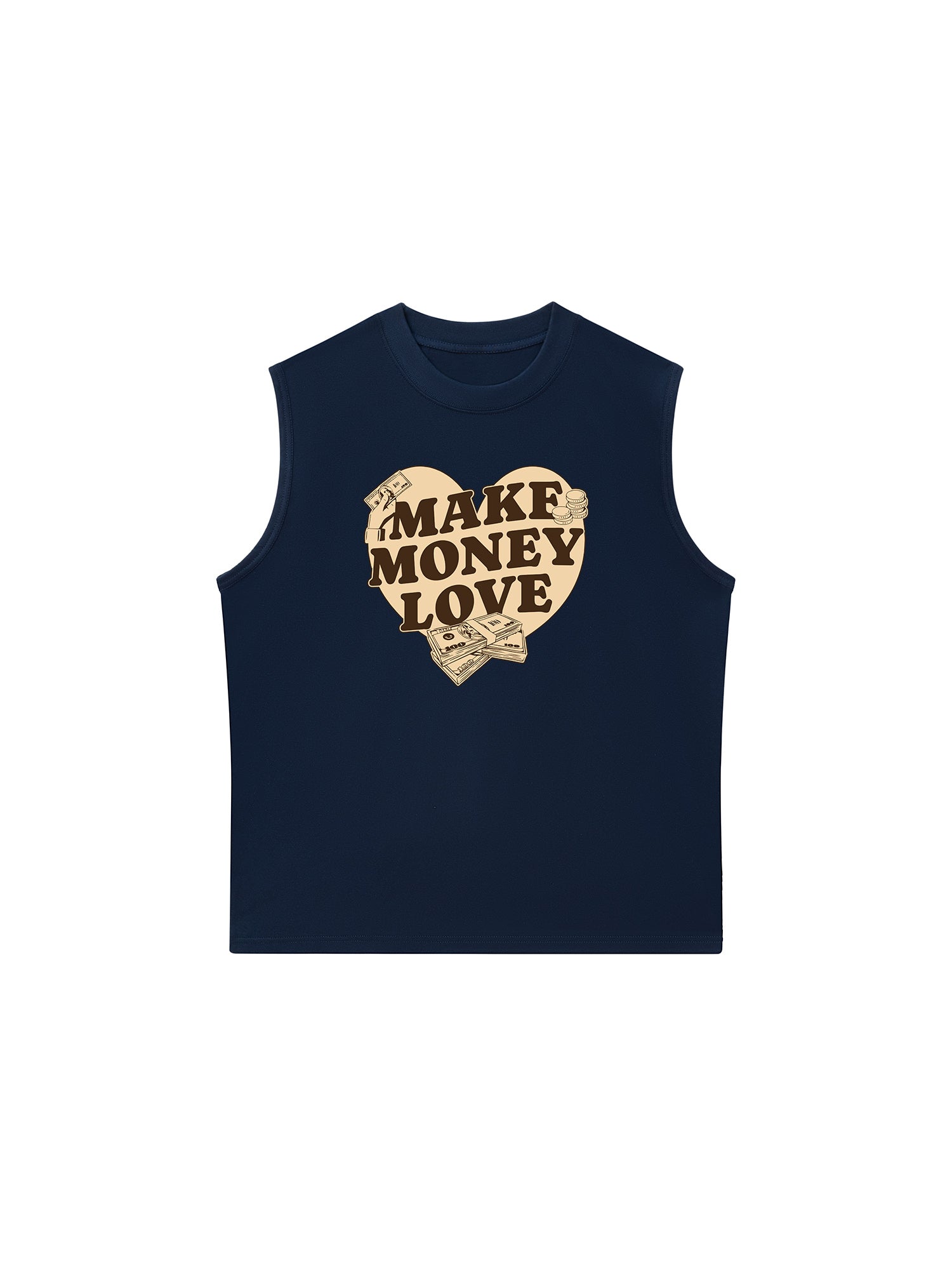 Áo Ba Lỗ Relaxed Fit Money Make Money Love