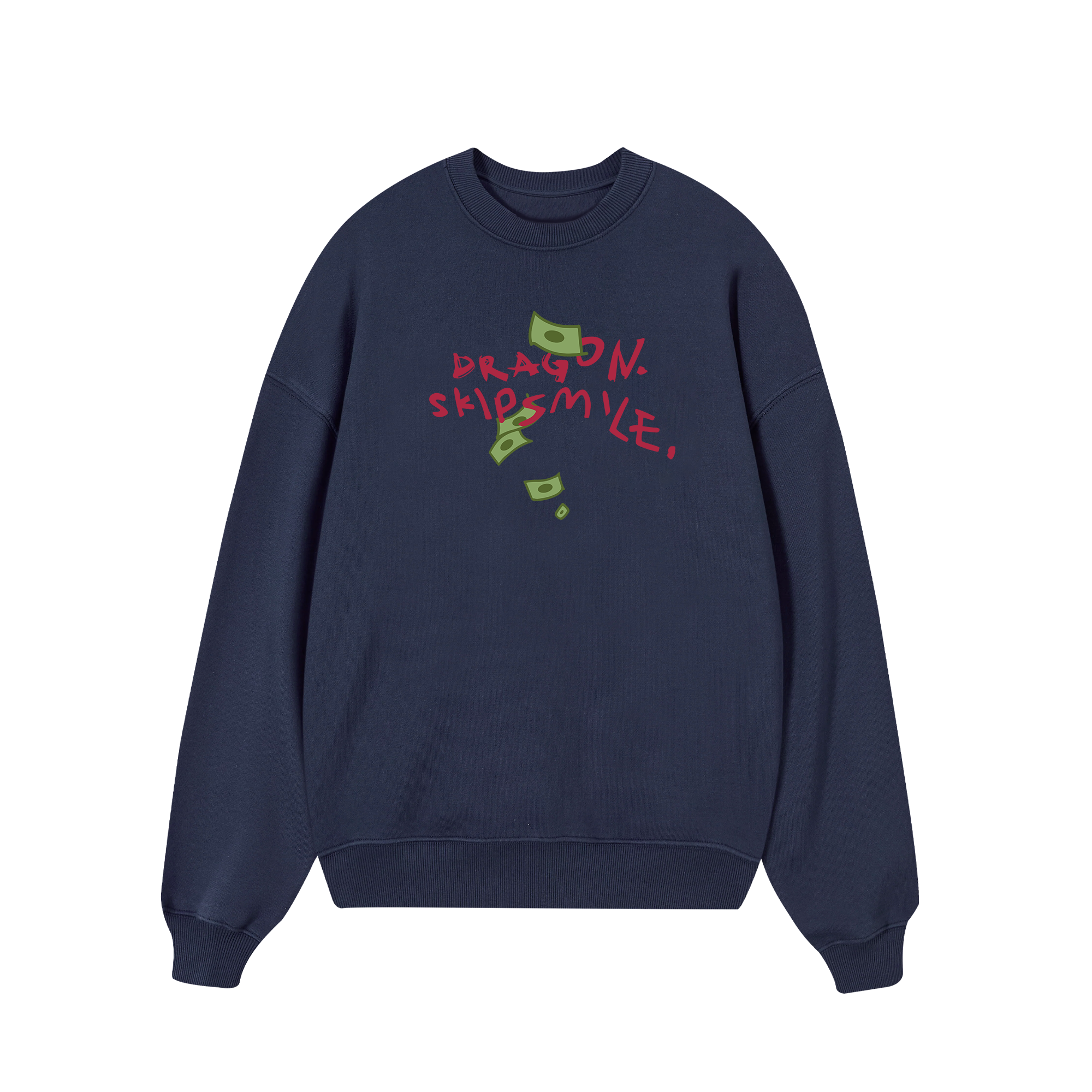 Money Dragon Skip Smile Sweater