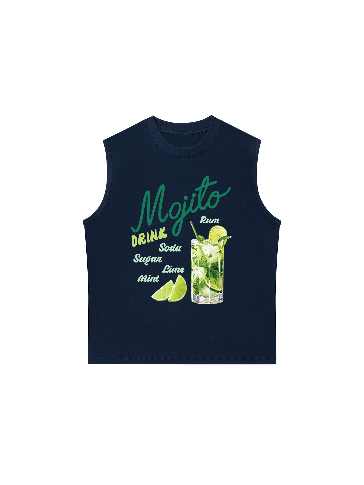 Áo Ba Lỗ Relaxed Fit Mojito Drink