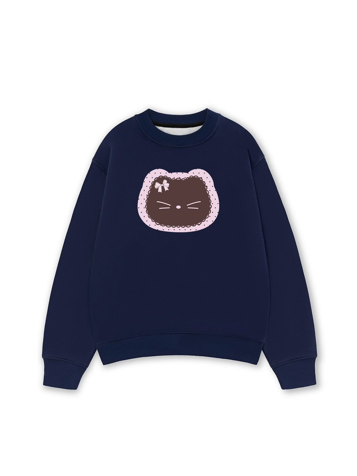 Áo Sweater Nỉ Hai Da Dotty Mood Cute Cat