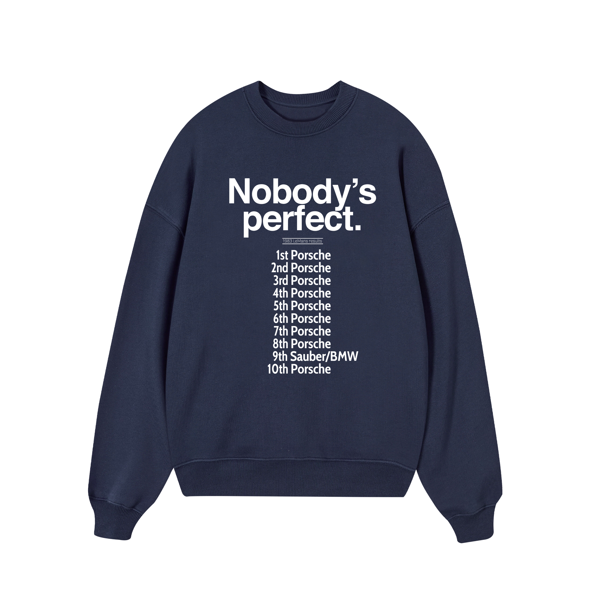 Porsche Nobody's Perfect Sweater