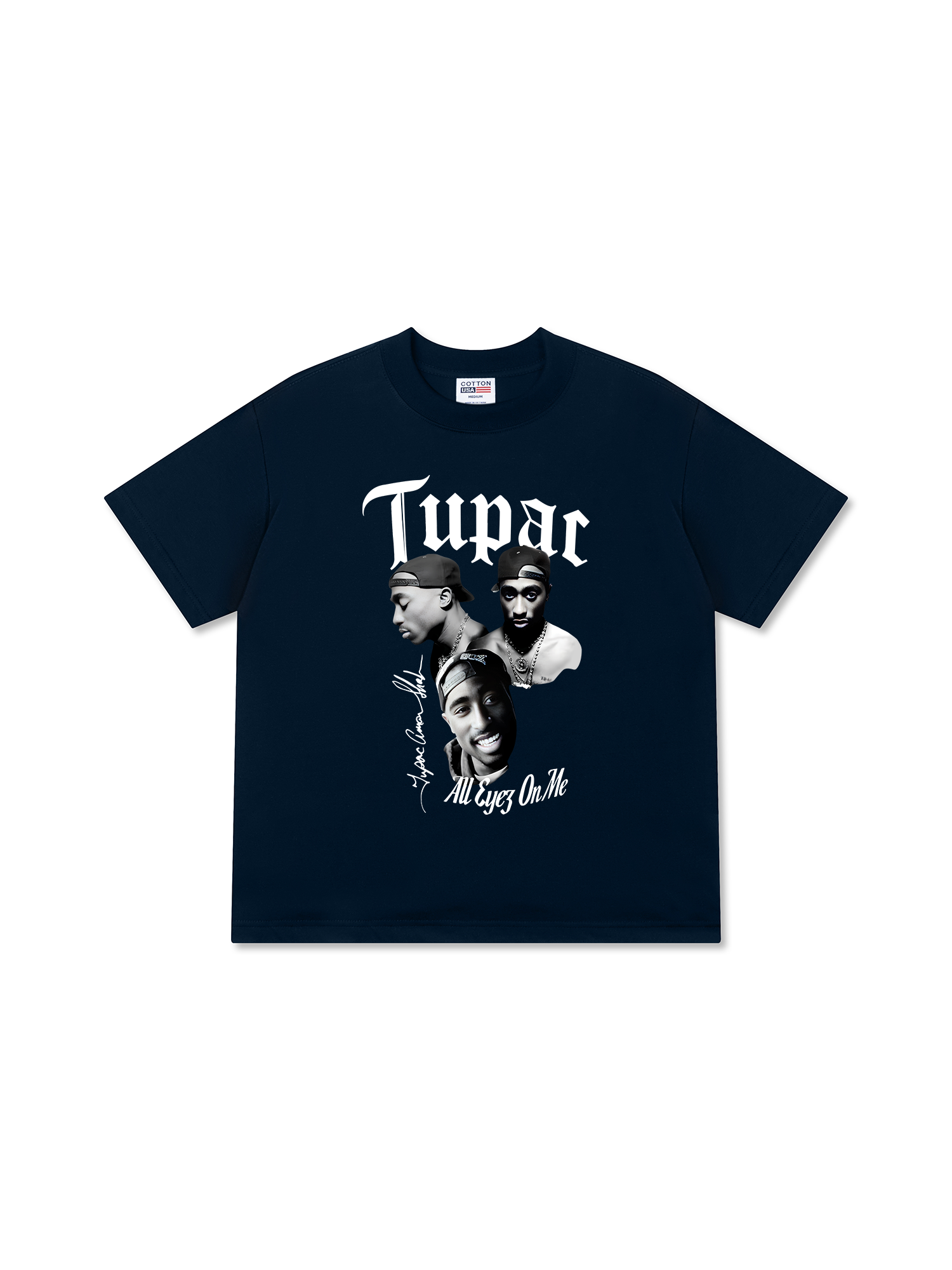 Áo Thun Relaxed Fit Rapper Tuppac All Eyes OIn Me
