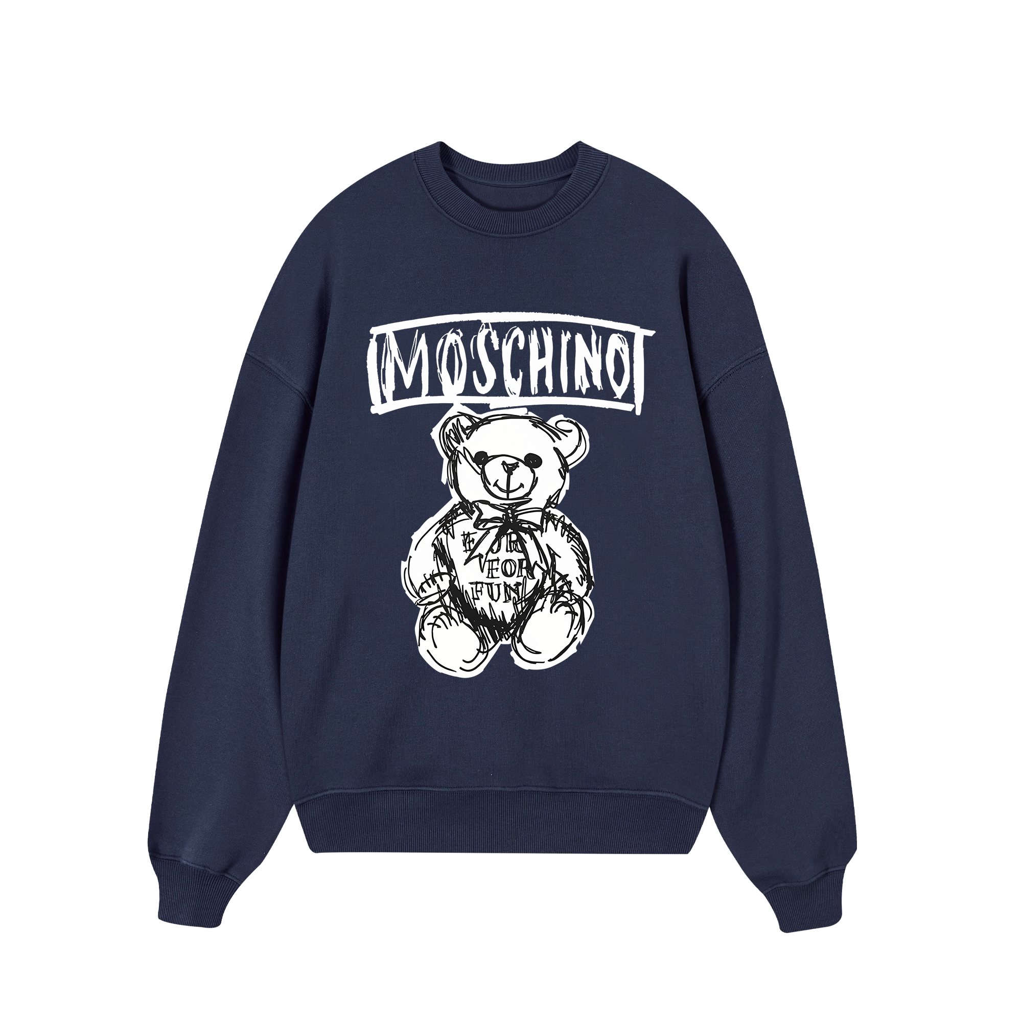 Moschino Black And White Sweater