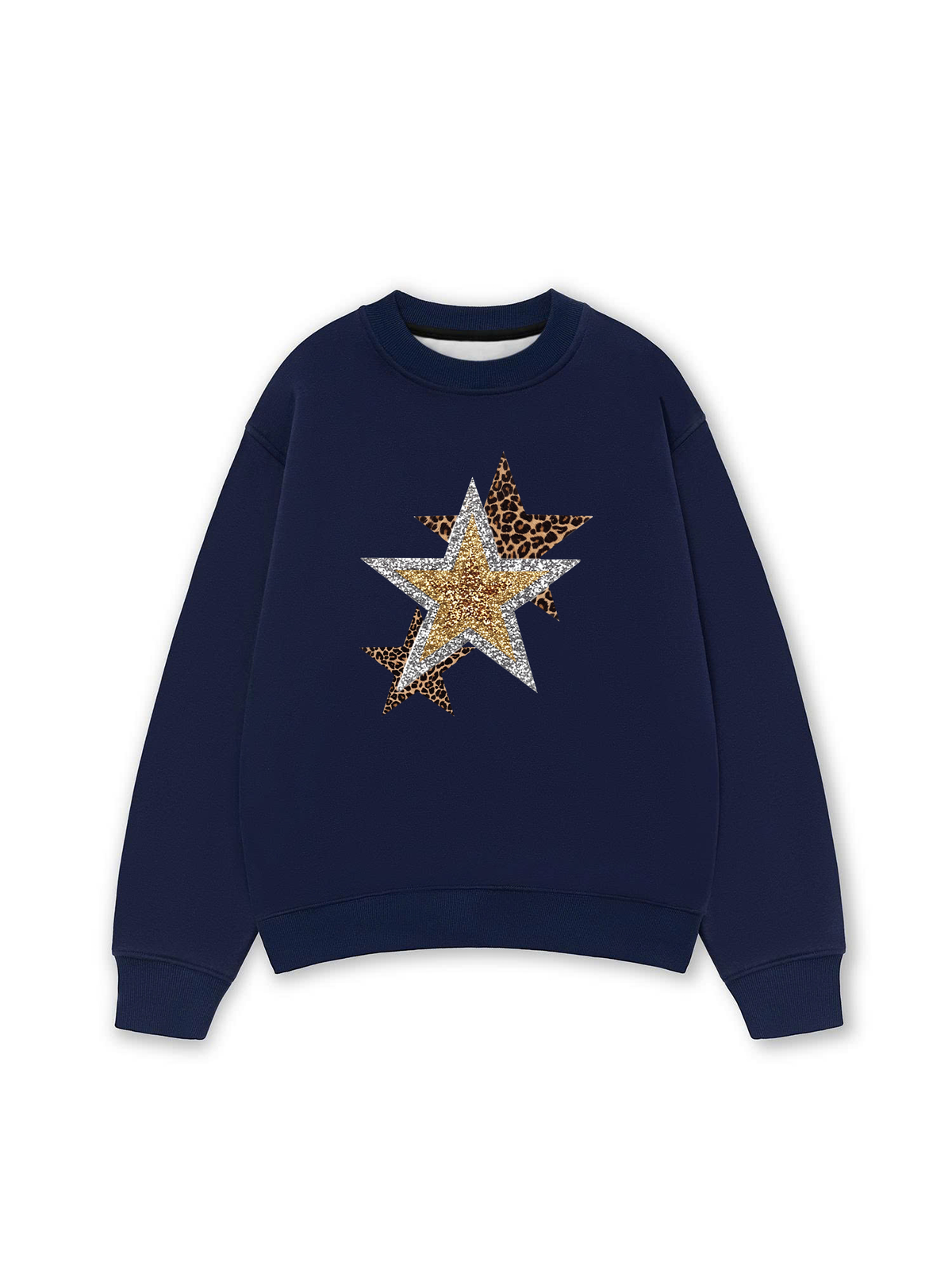 Áo Sweater Nỉ Hai Da Urban Leopard Metallic Savage Stars