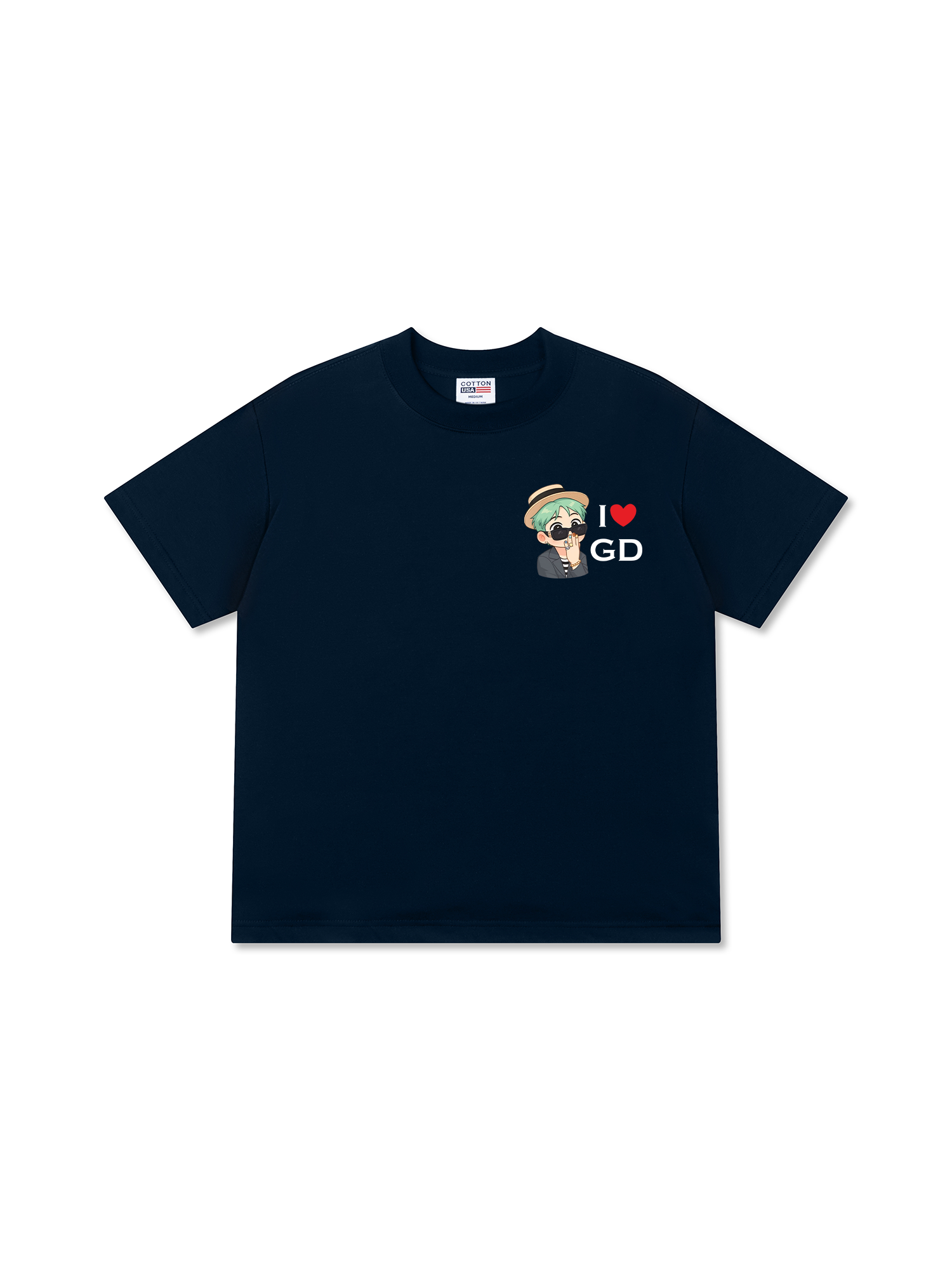Áo Thun Relaxed Fit Idol G Dragon Chibi I Love GD