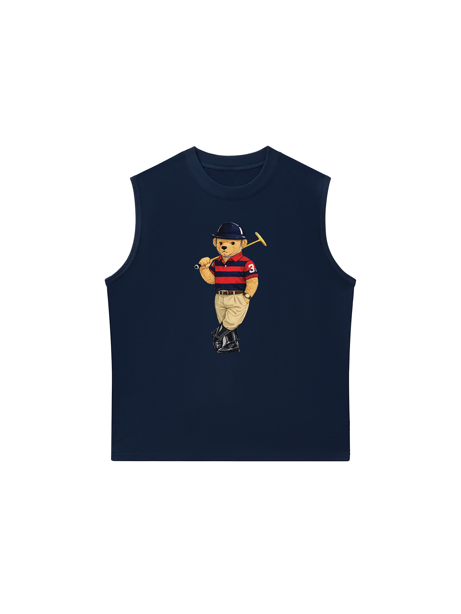 Áo Ba Lỗ Relaxed Fit Quiet Luxury Bear