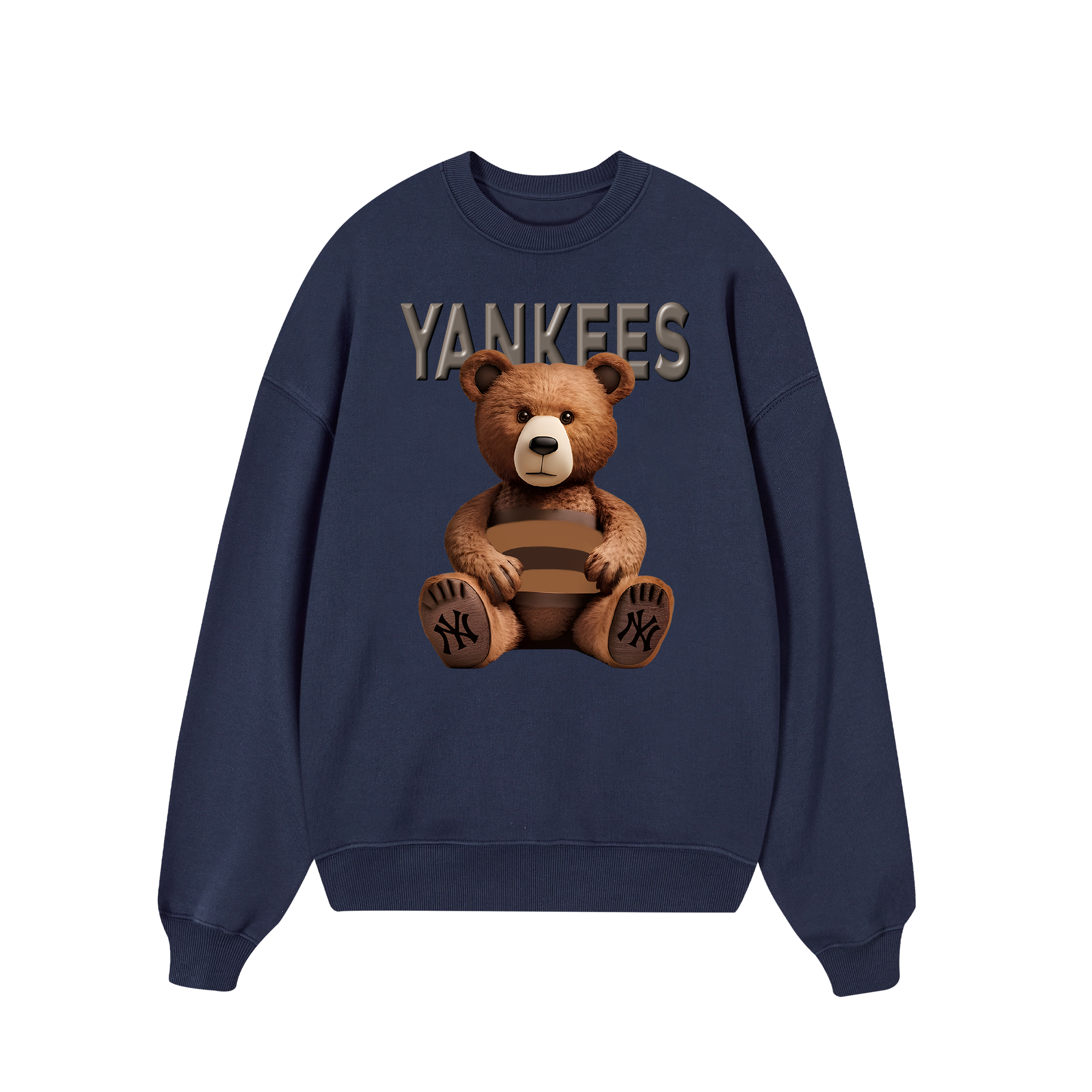 MLB Floral Teddy Bear Luxury Sweater