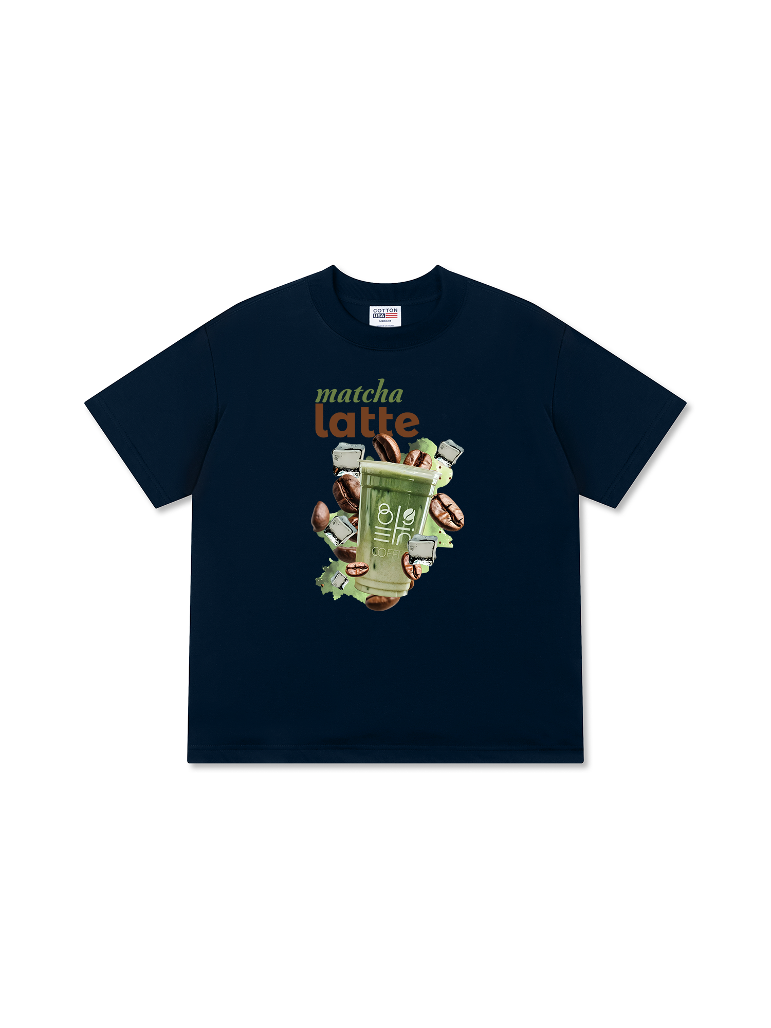 Áo Thun Relaxed Fit Daily Cup Matcha Latte