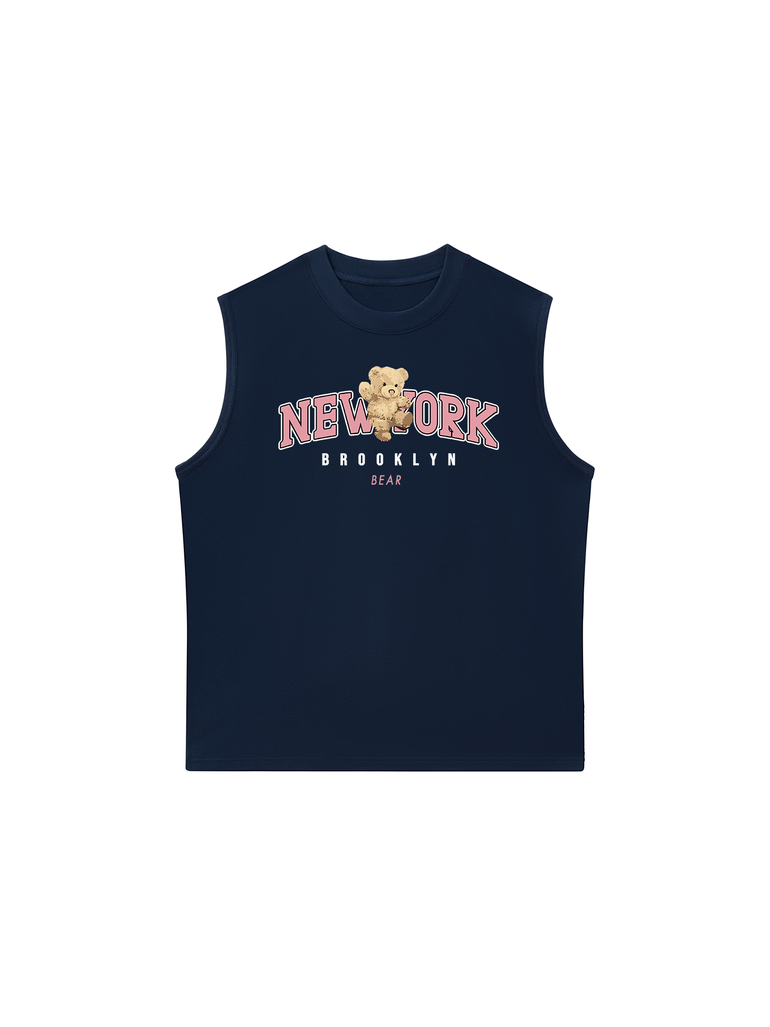 Áo Ba Lỗ Relaxed Fit City Pink New York Bear
