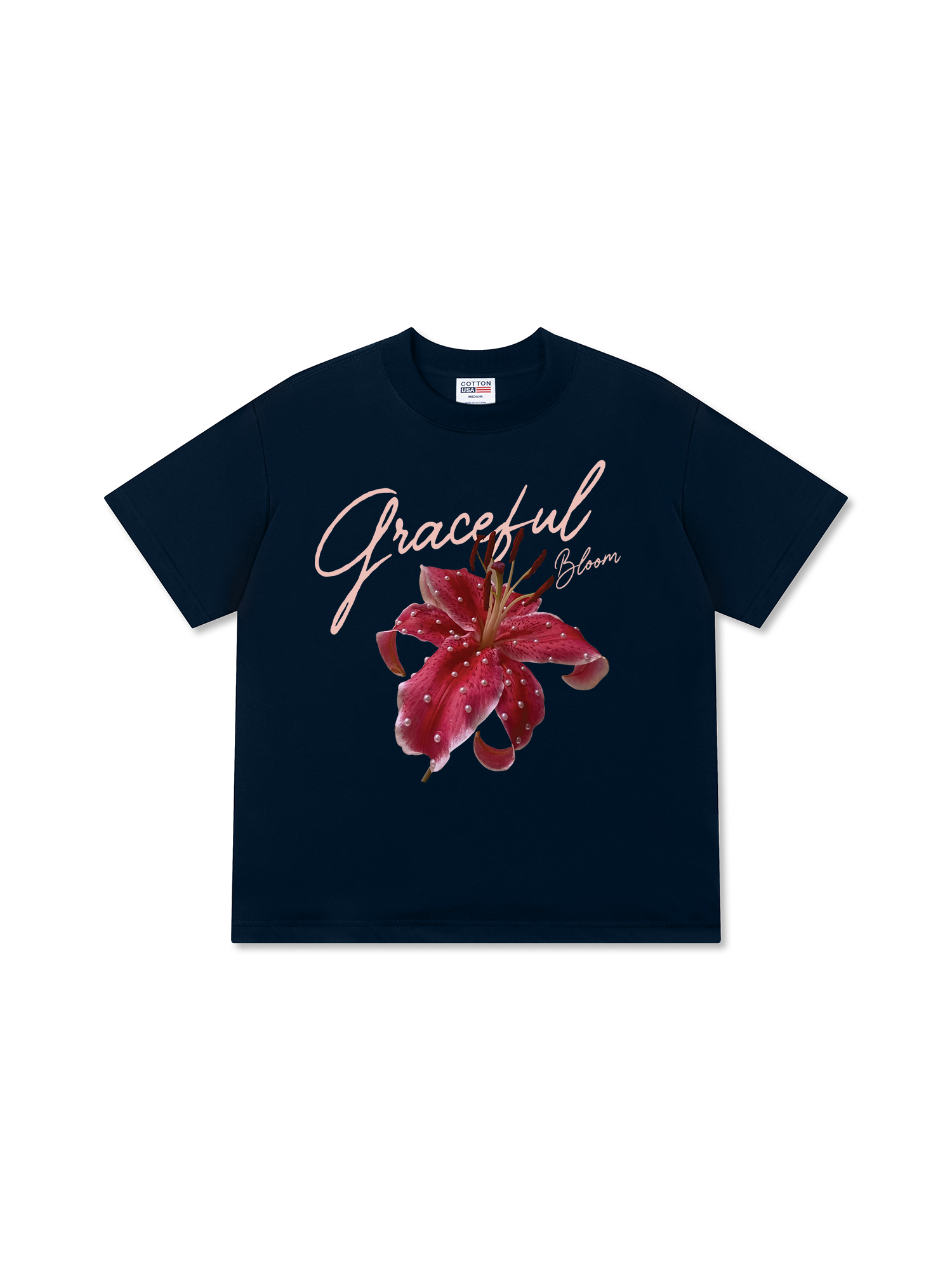 Áo Thun Relaxed Fit Bling Graceful Bloom