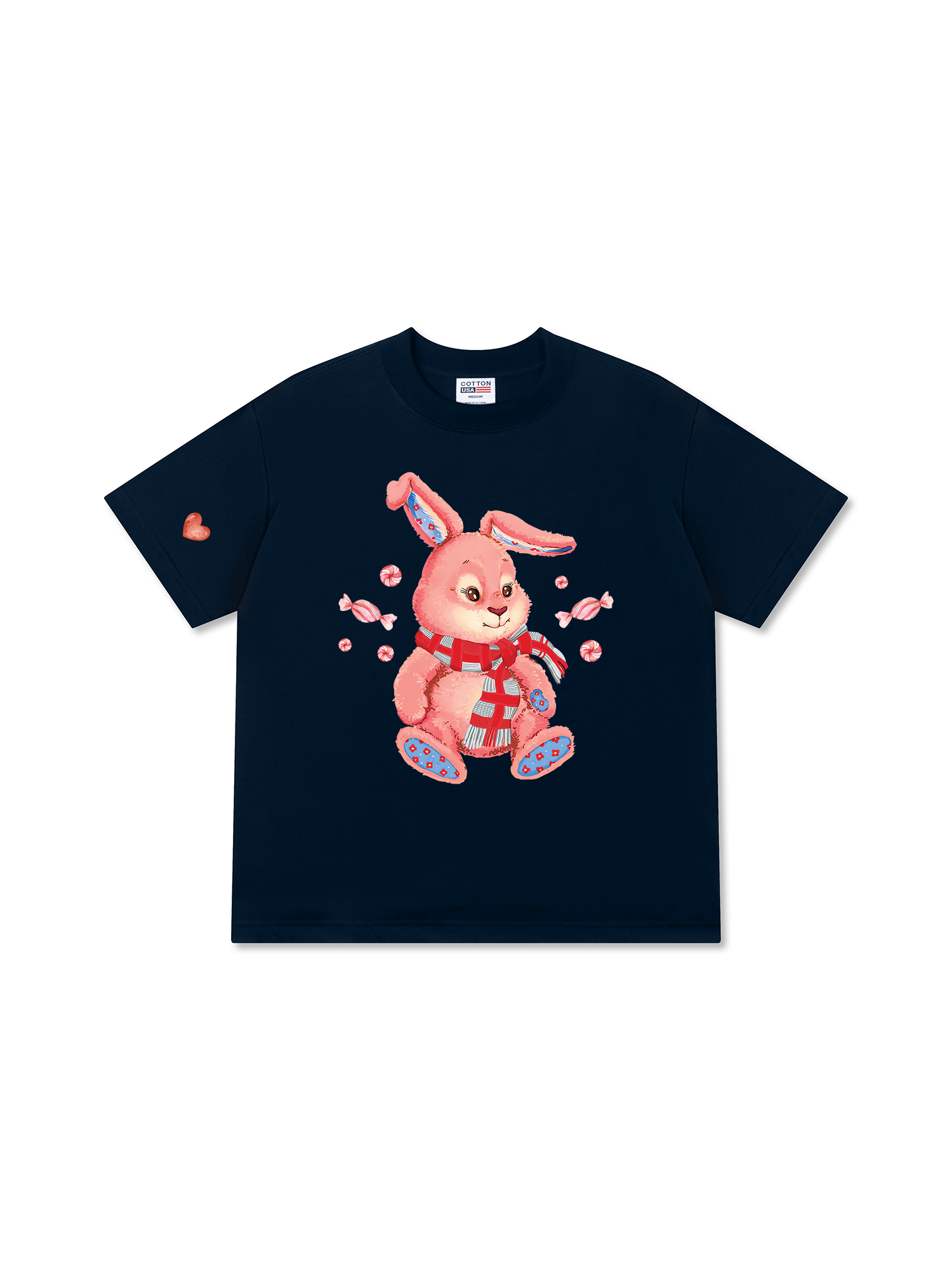 Áo Thun Relaxed Fit Soft Paw Pinky Bunny