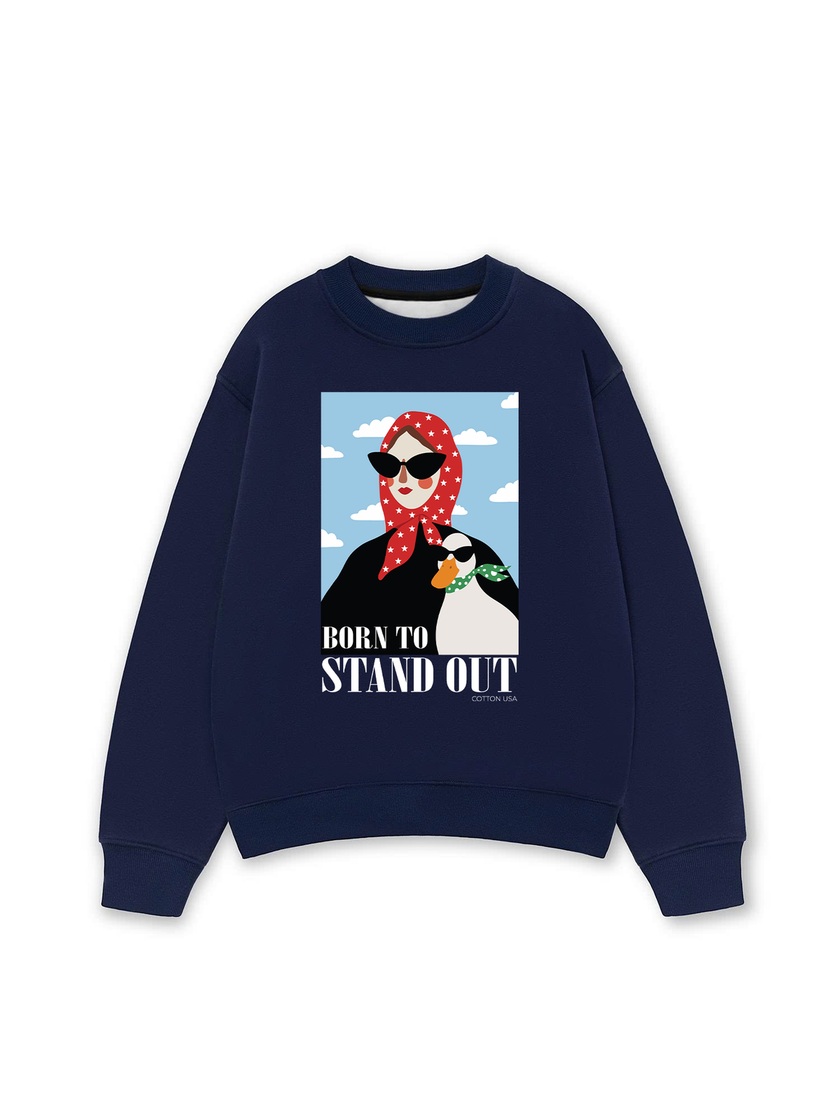 Áo Sweater Nỉ Hai Da Farm Born To Stand Out