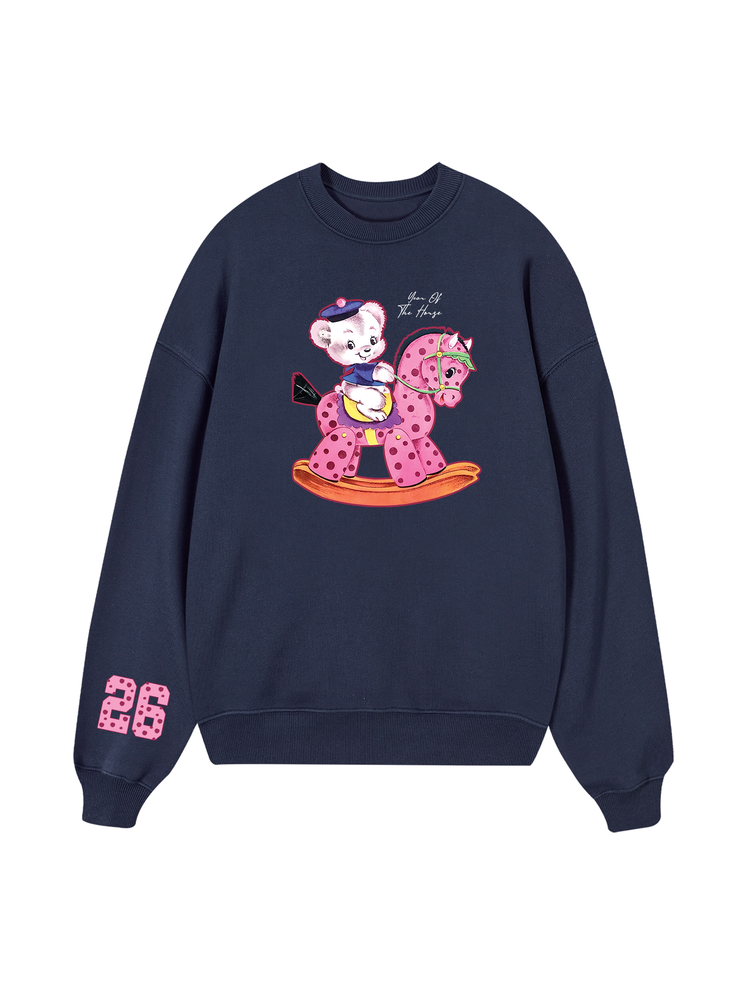 Pink Dots Year Of Horse  Sweater