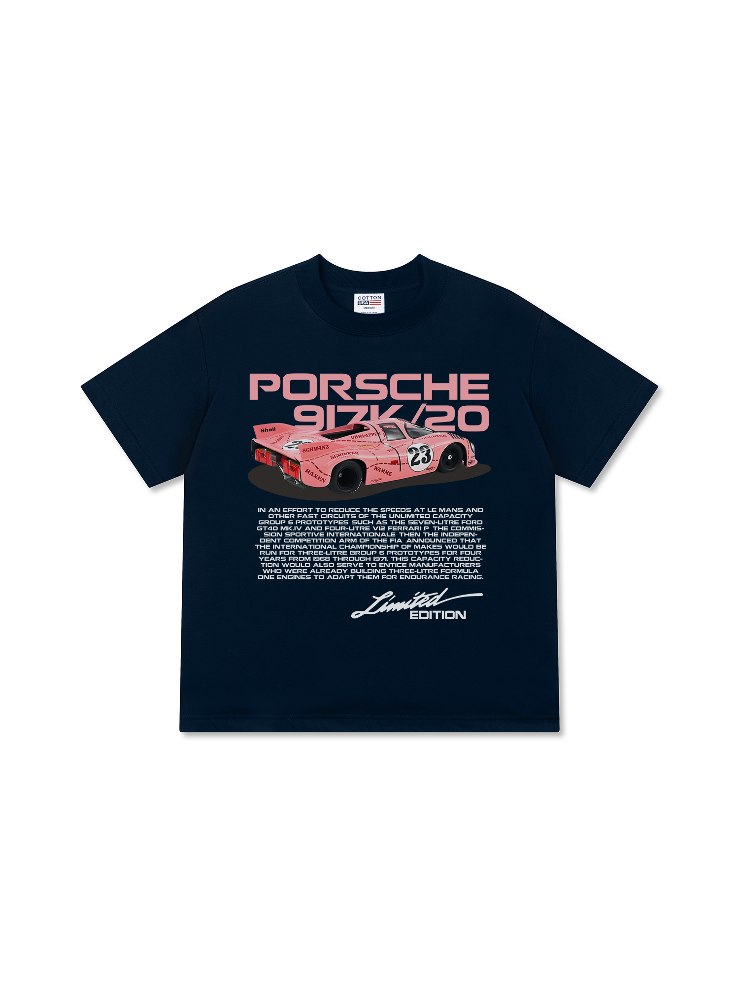 Áo Thun Relaxed Fit Porsche 917K Pink Pig