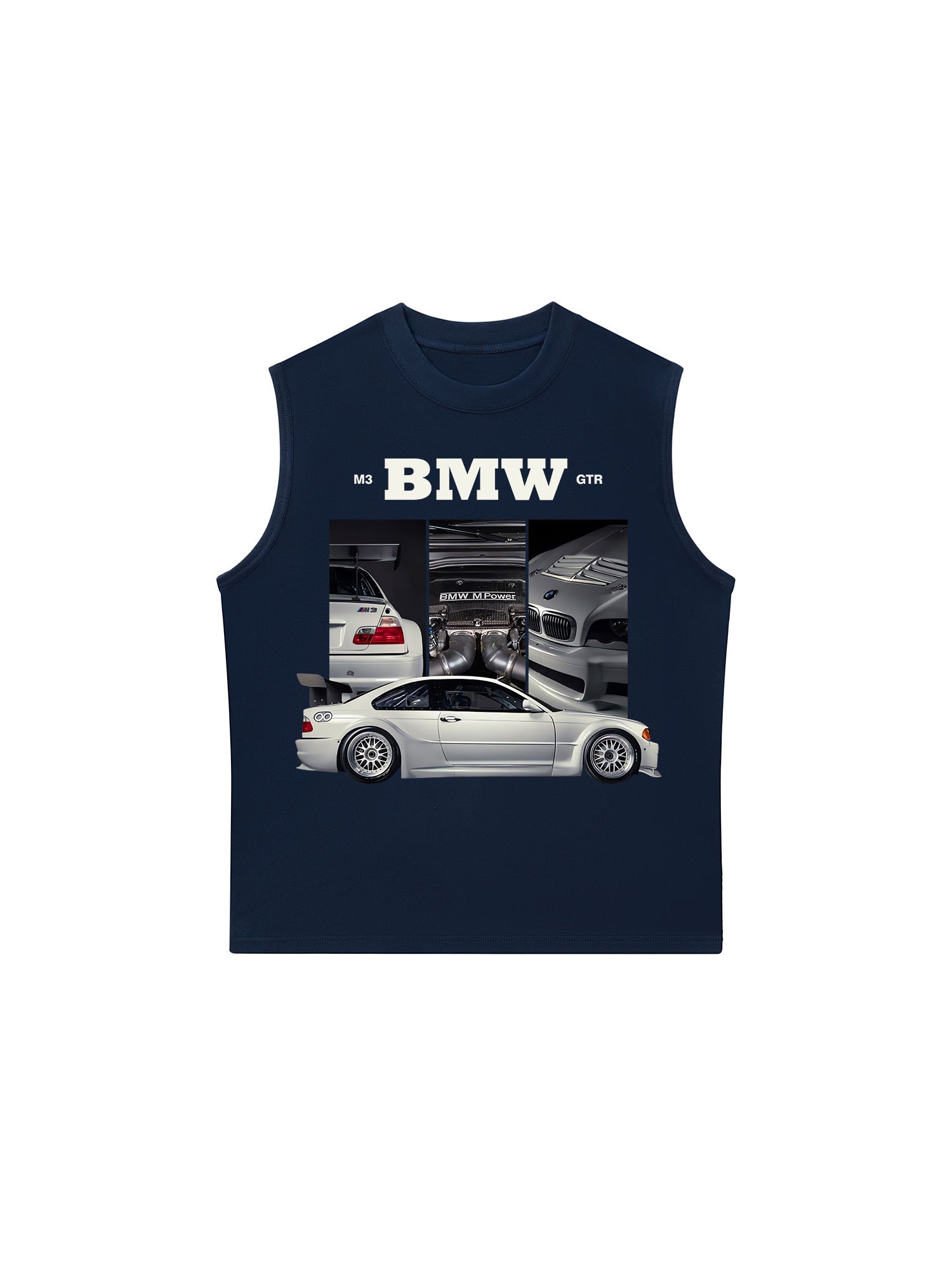Áo Ba Lỗ Relaxed Fit BMW M3 GTR Silver