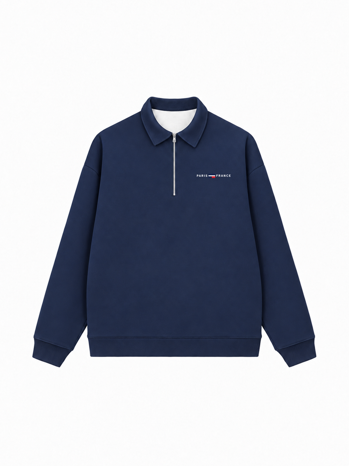 Áo Sweater Polo Nỉ Hai Da City Paris France