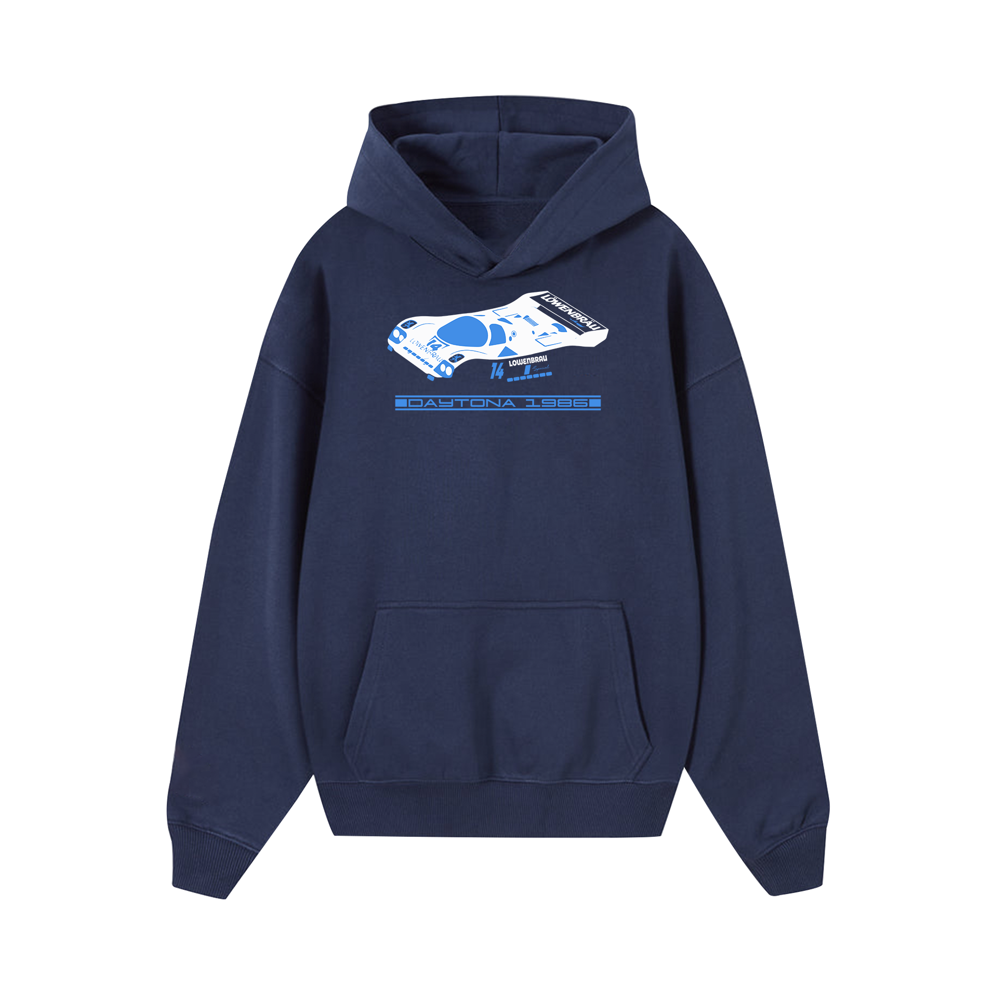 Porsche Cyan Daytona 1986 Hoodie