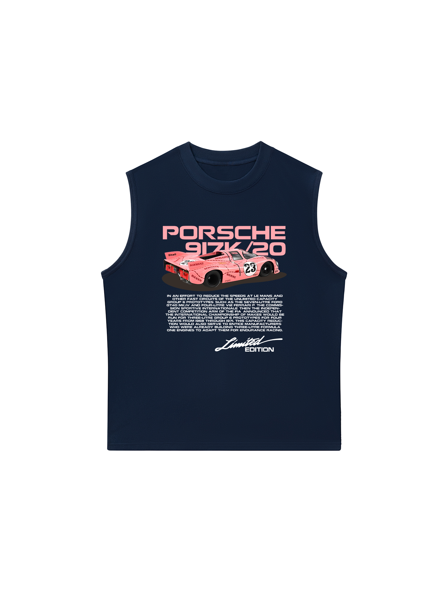 Áo Ba Lỗ Relaxed Fit Porsche 917K Pink Pig