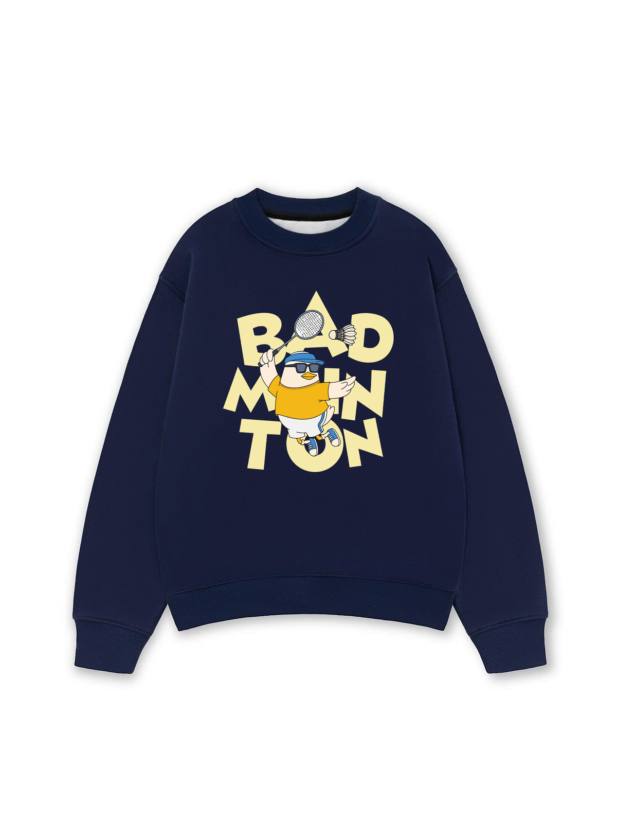 Áo Sweater Nỉ Hai Da Badminton Duck