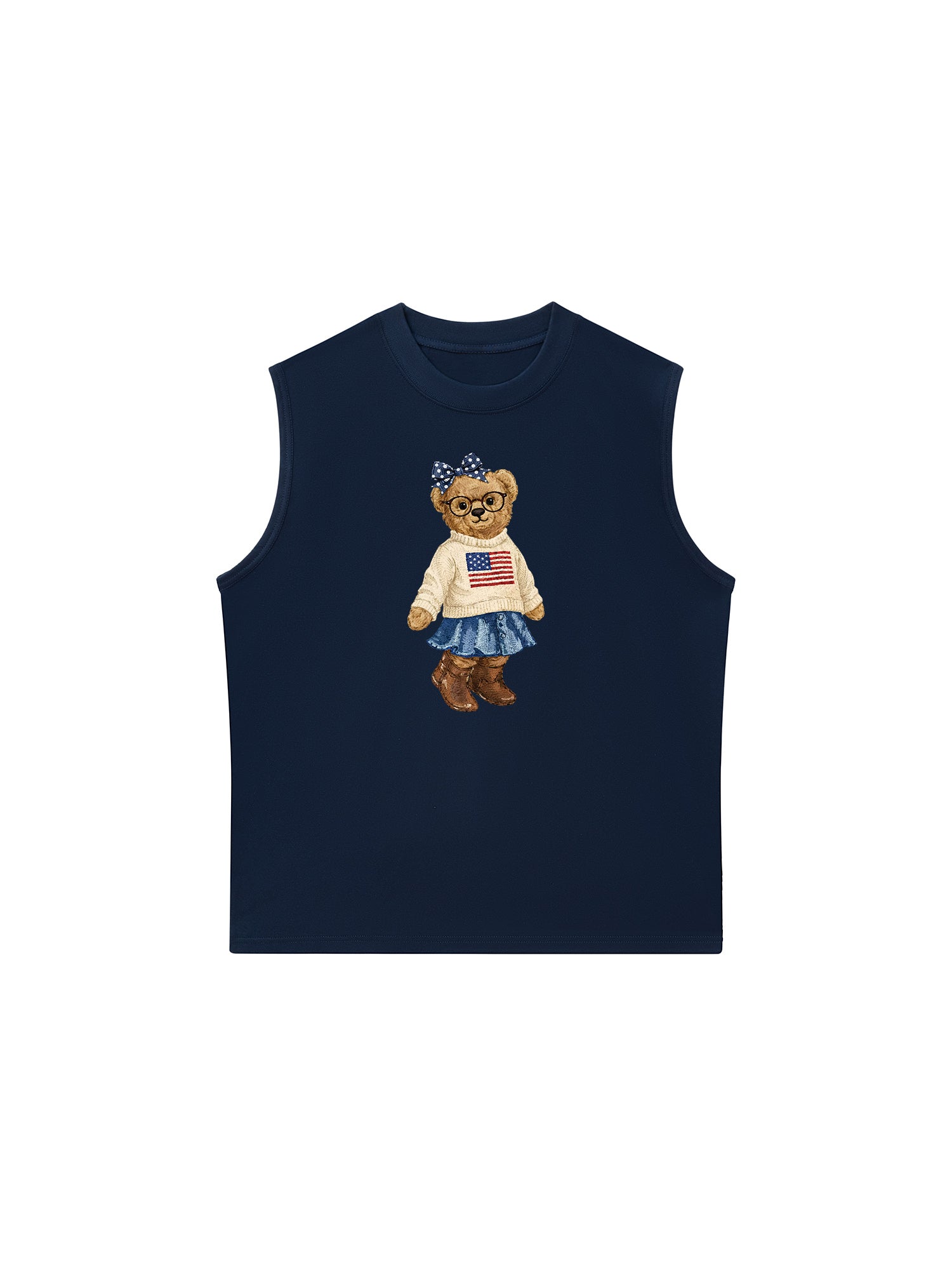 Áo Ba Lỗ Relaxed Fit Soft Girl Bear