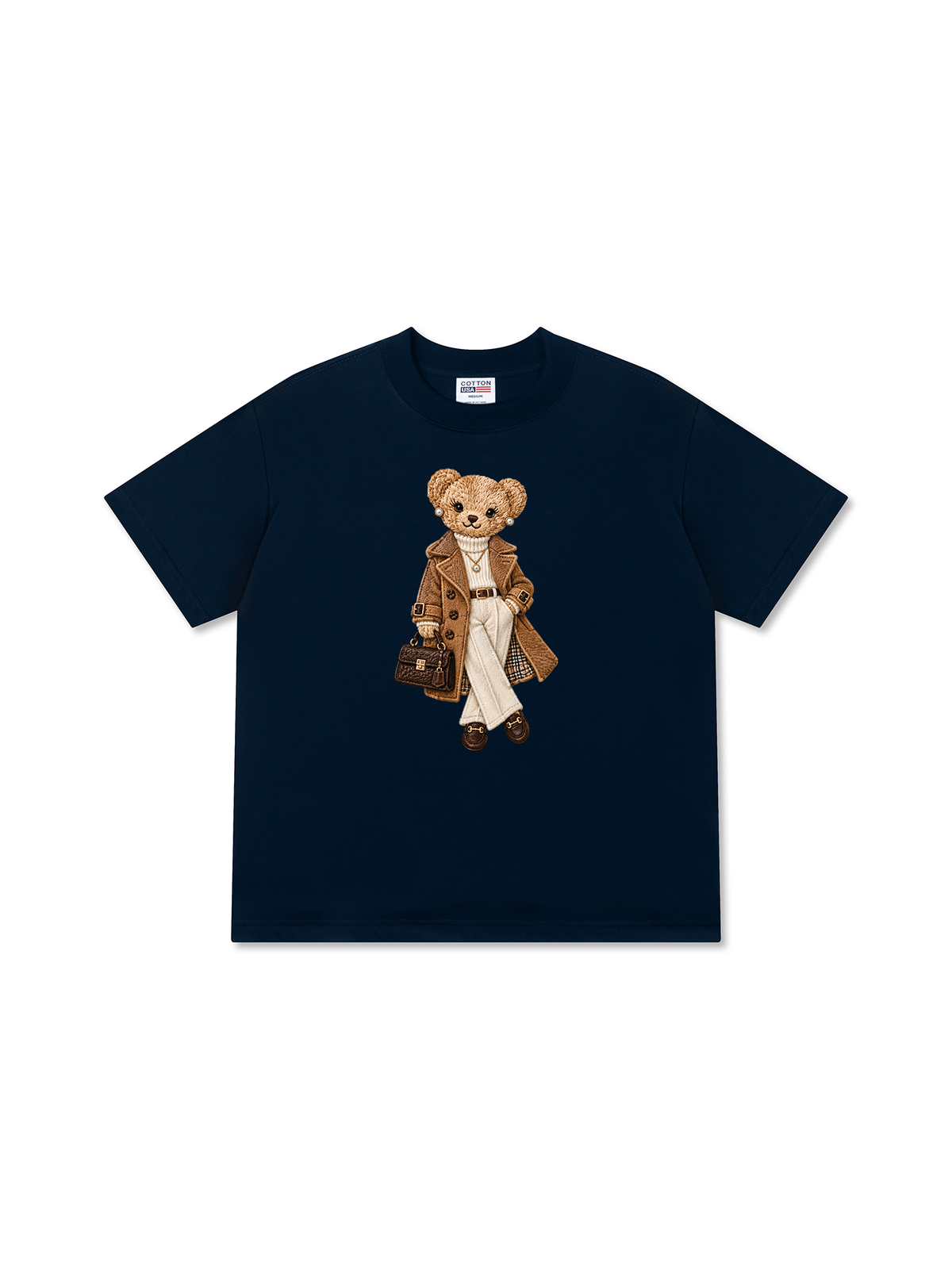 Áo Thun Relaxed Fit Bear With Trend Coat