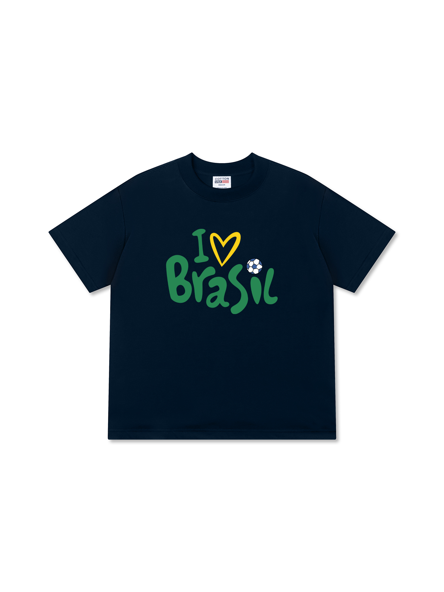 Áo Thun Relaxed Fit Soccer World Cup I love Brazil