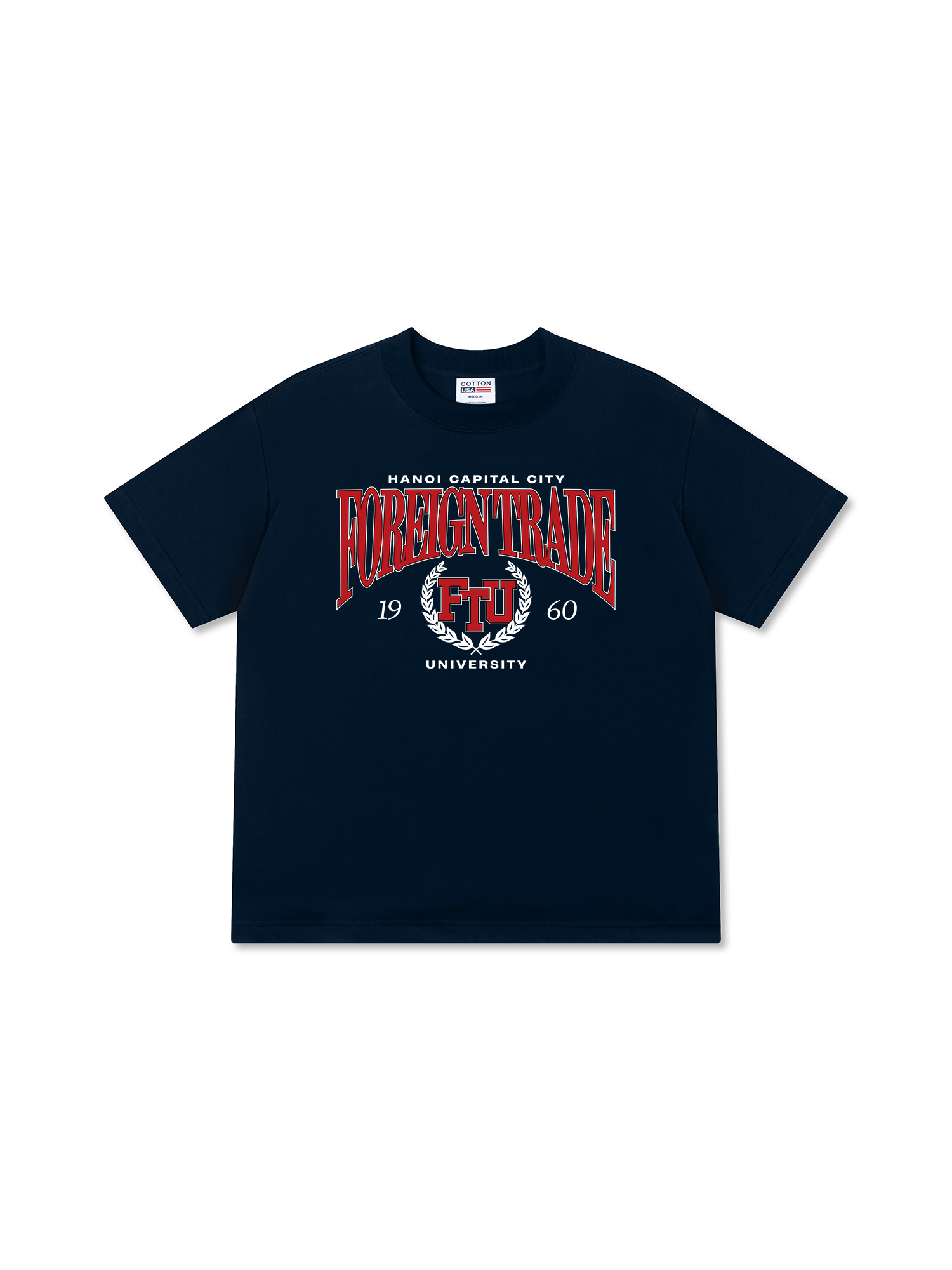 Áo Thun Relaxed Fit Foreign Trade University