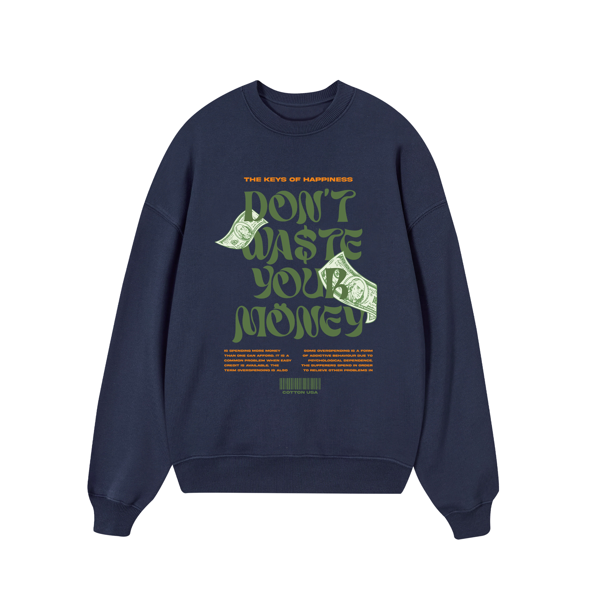 Money The Keys Of Happiness Sweater