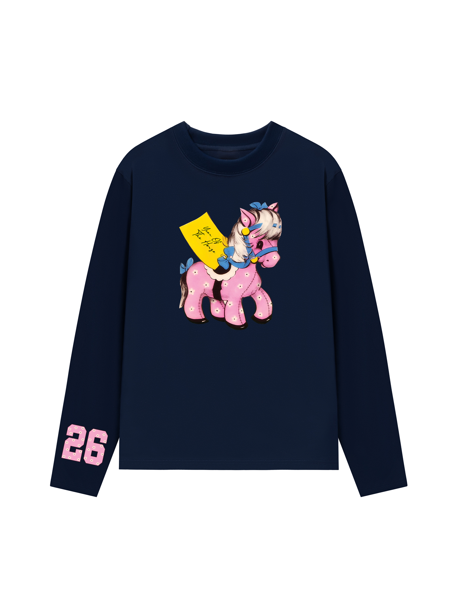 Áo Thun Dài Tay Pink Flower Year Of Horse