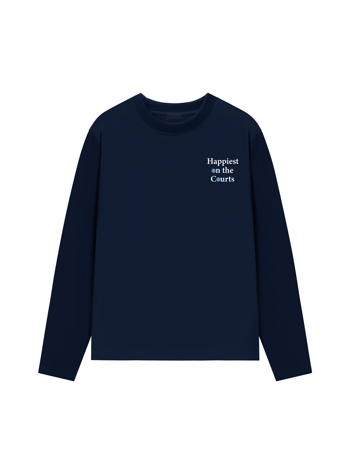 Áo Thun Dài Tay Pickleball Happiest on the Courts