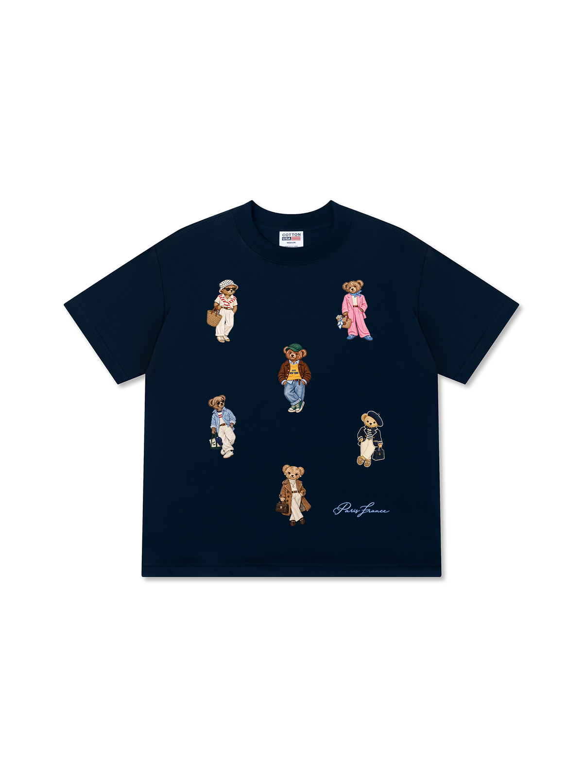 Áo Thun Relaxed Fit Vintage  Bear Town